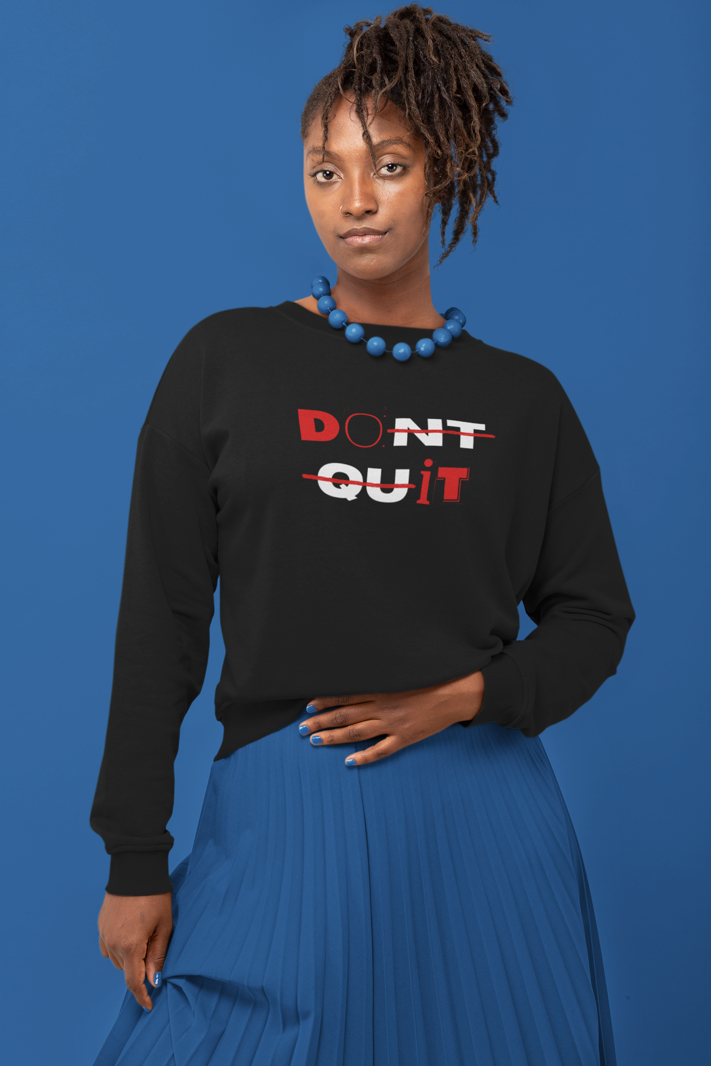 DON'T QUIT Unisex Oversized Sweatshirt