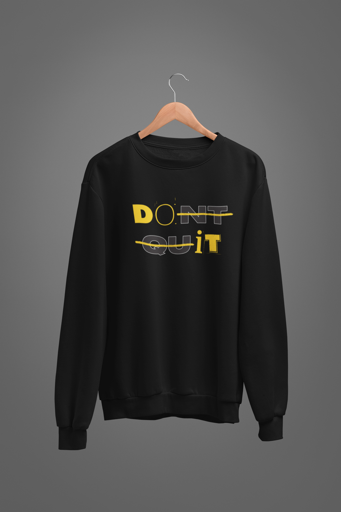 DON'T QUIT Unisex Oversized Sweatshirt