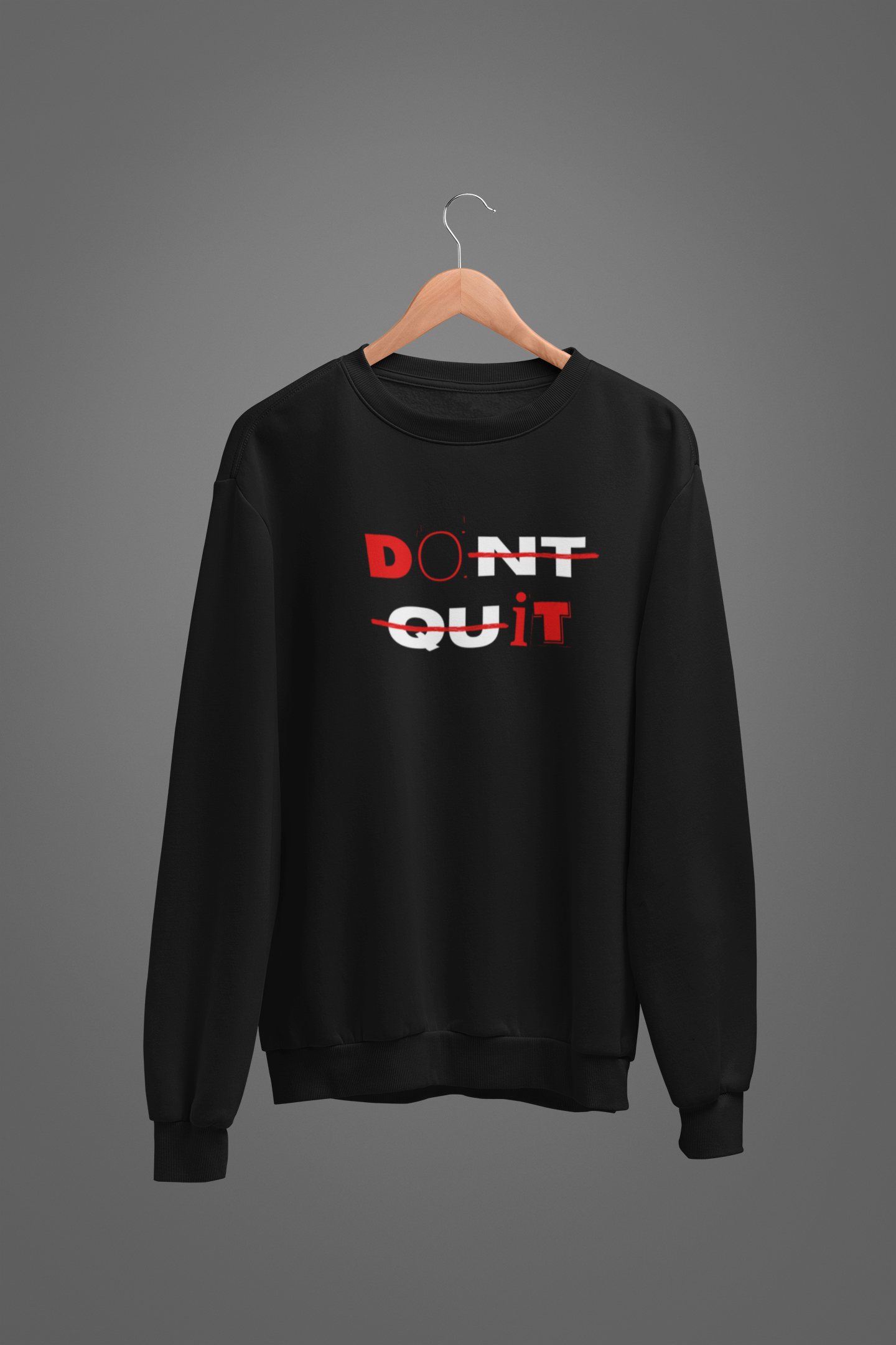 DON'T QUIT Unisex Oversized Sweatshirt