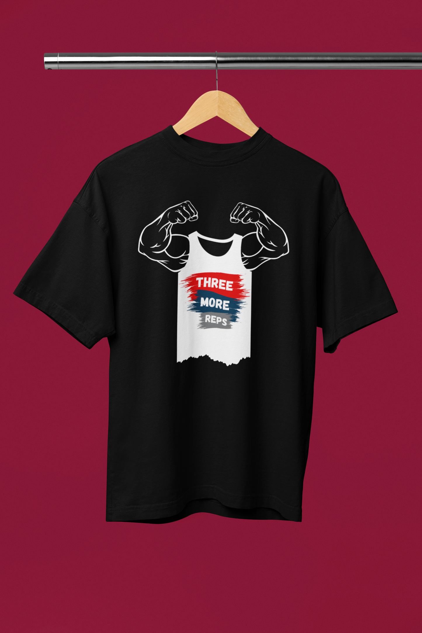 Three More Reps Unisex Oversized Classic T-Shirt