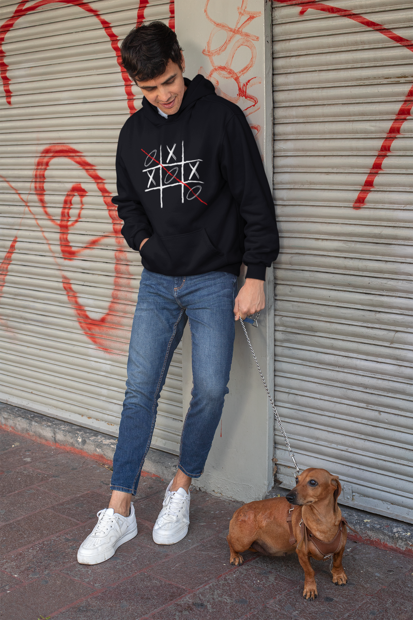Tic Tac Toe Unisex Oversized Hoodie