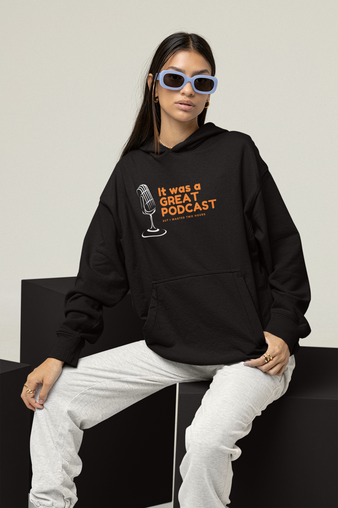 It was a Great Podcast Unisex Oversized Hoodie