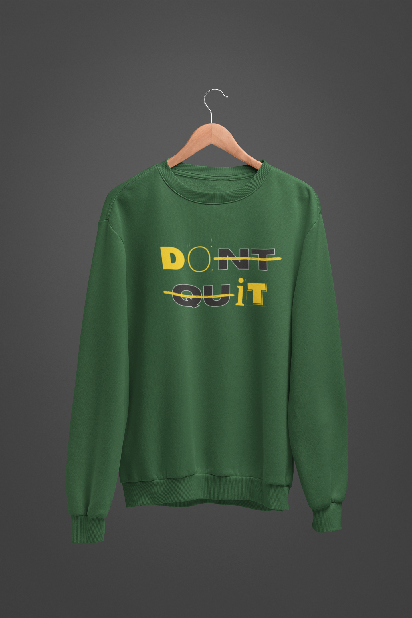 DON'T QUIT Unisex Oversized Sweatshirt