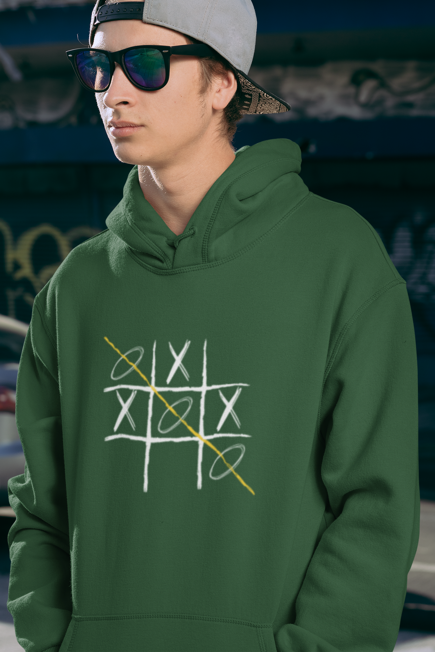 Tic Tac Toe Unisex Oversized Hoodie