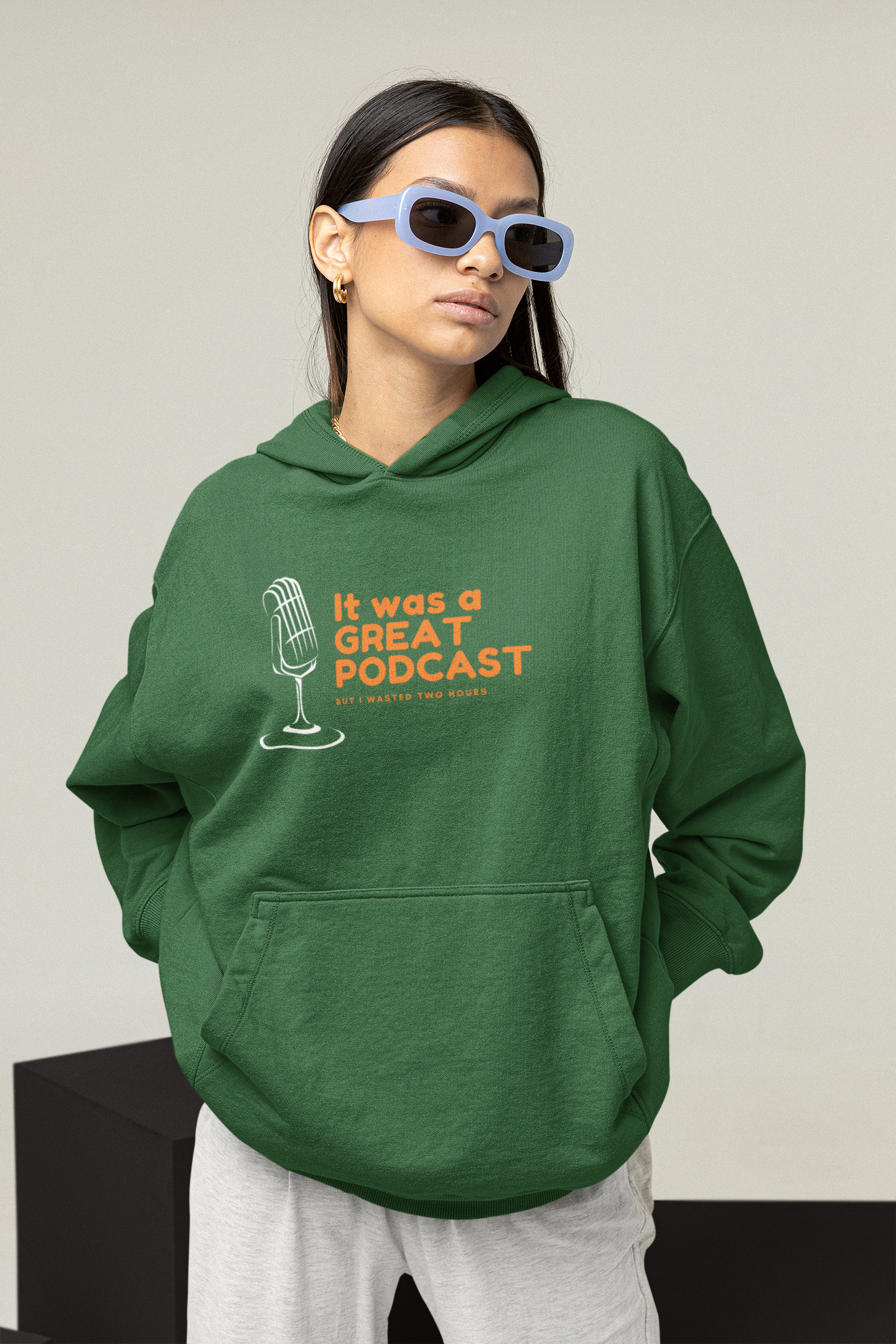 It was a Great Podcast Unisex Oversized Hoodie