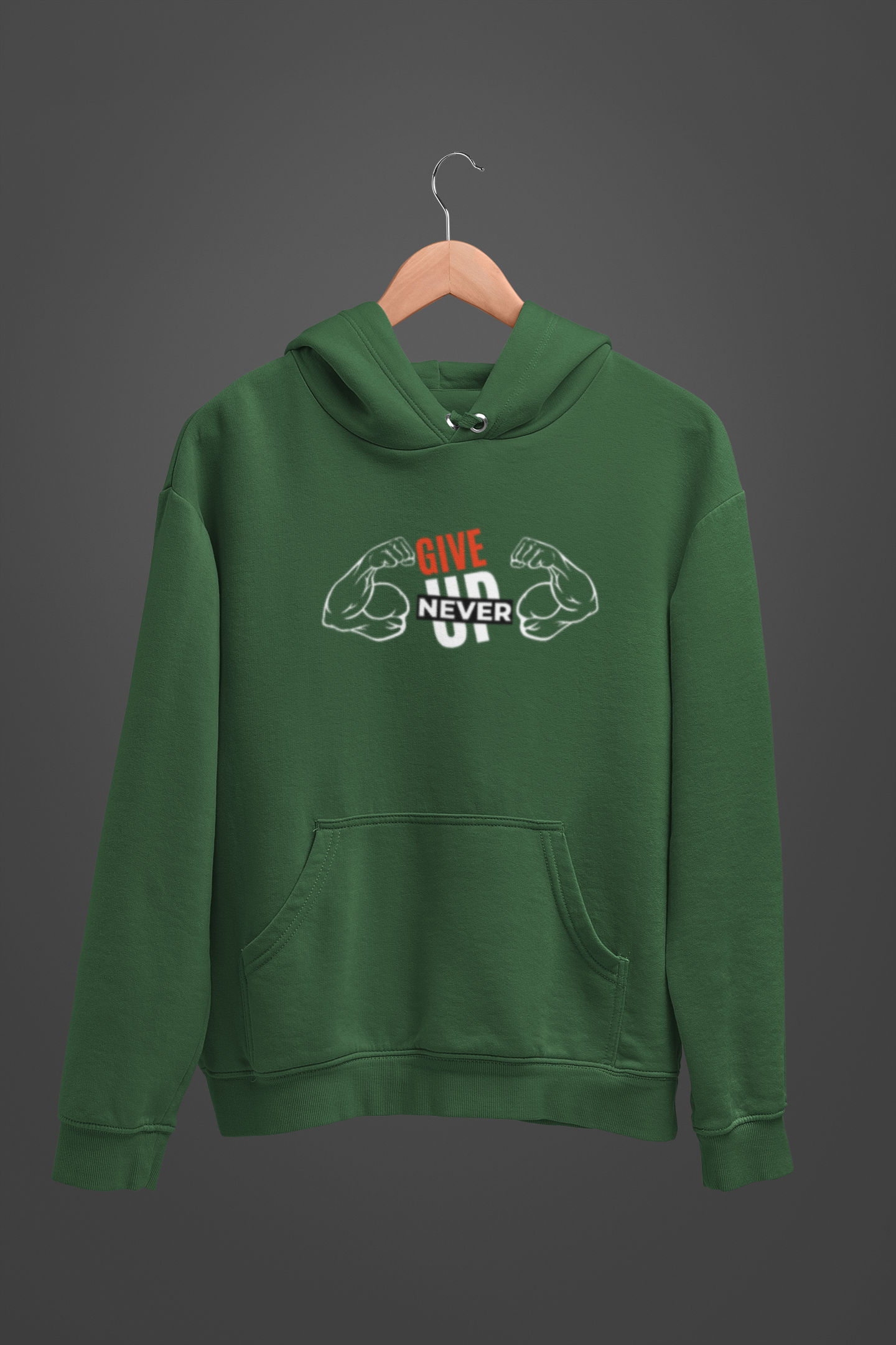 Never Give Up Unisex Oversized Hoodie