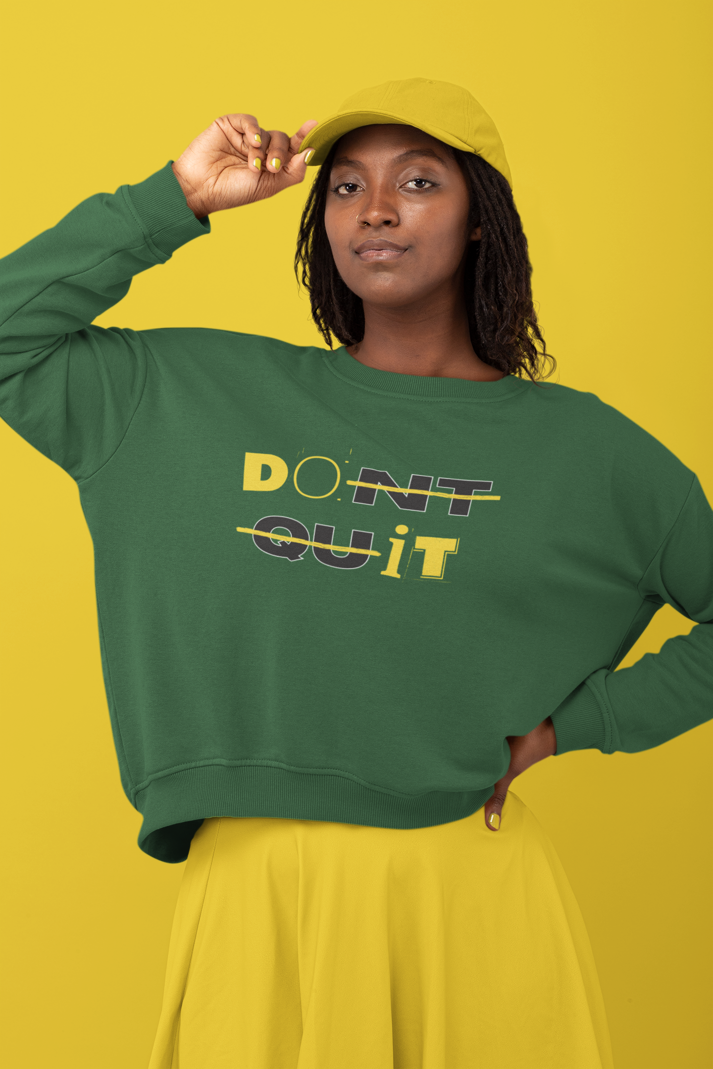 DON'T QUIT Unisex Oversized Sweatshirt