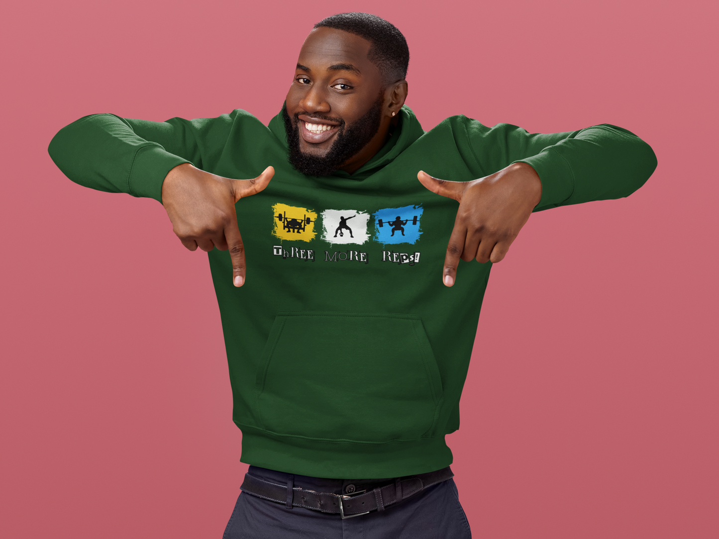Three More Reps Unisex Oversized Hoodie