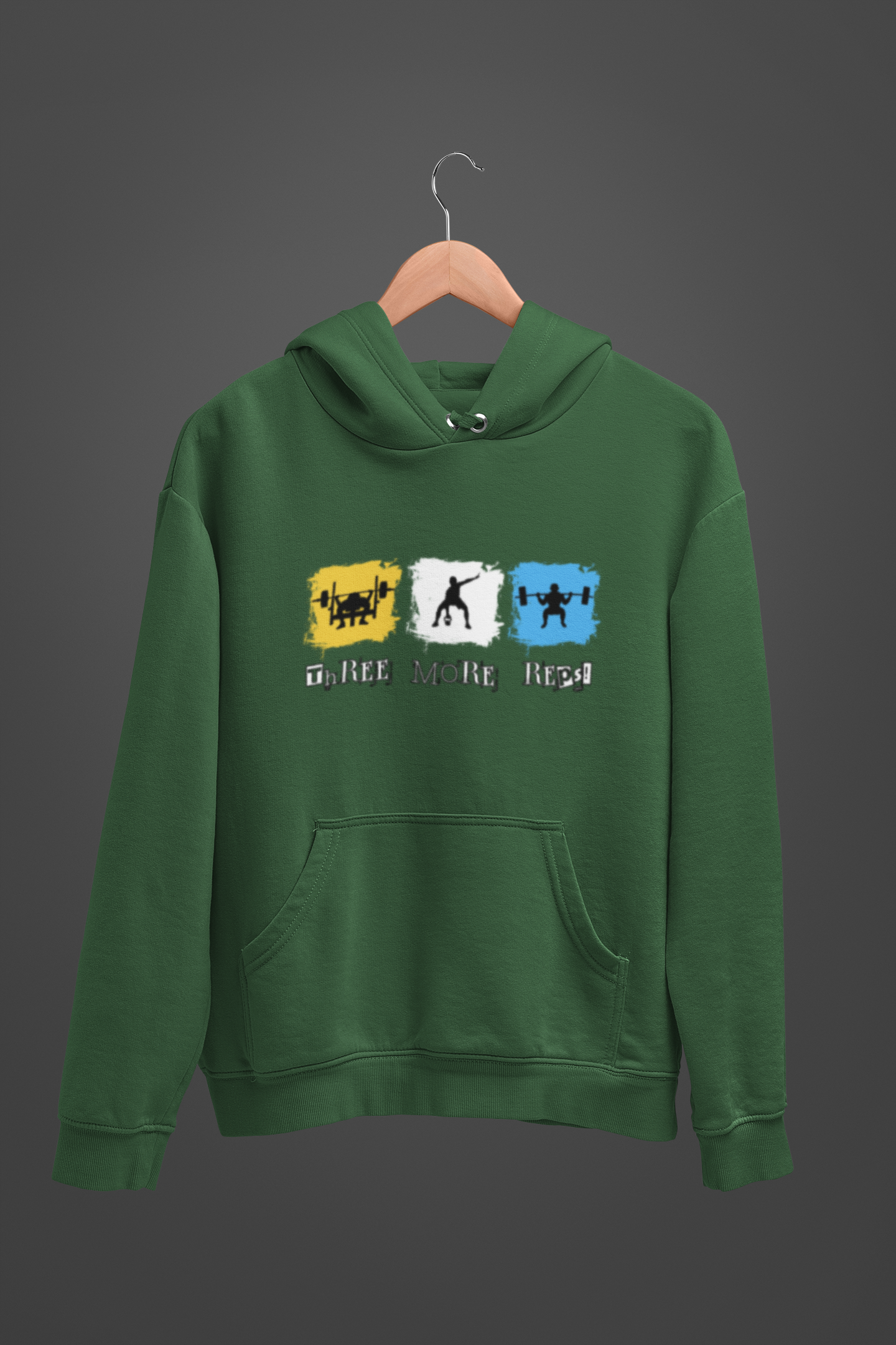Three More Reps Unisex Oversized Hoodie