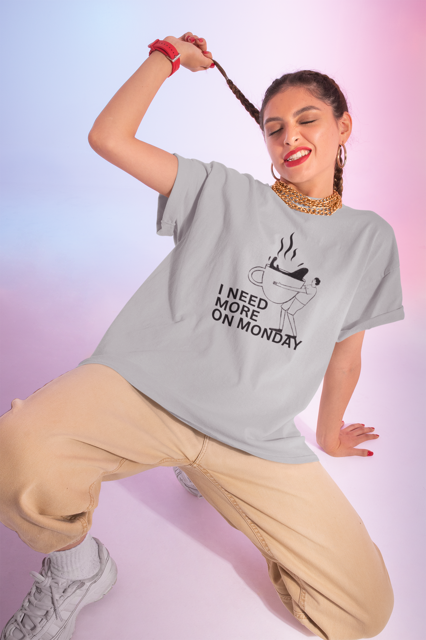 I Need More on Monday Unisex Oversized Classic T-Shirt