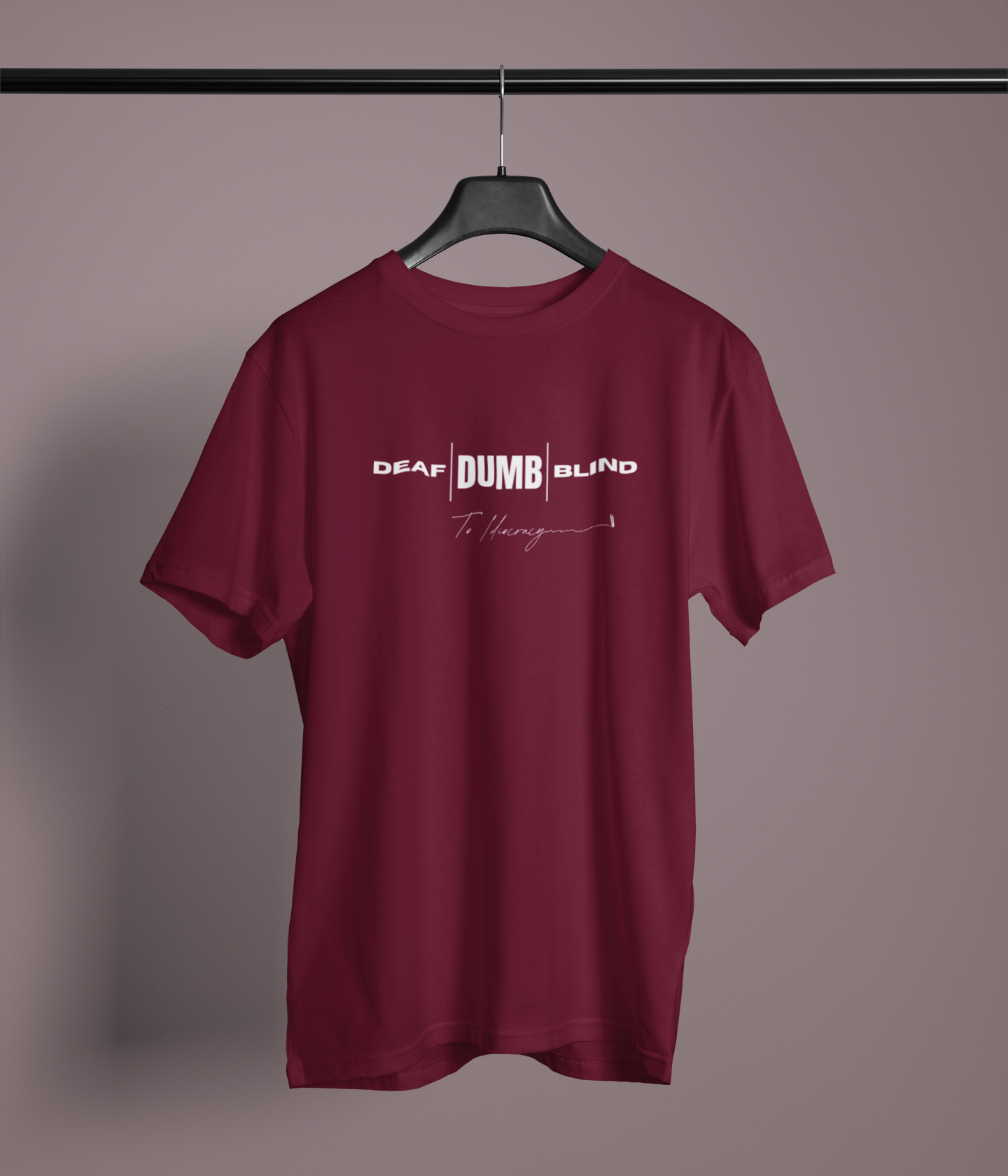 Deaf Dumb Blind To Idiocracy Classic Crew T-Shirt