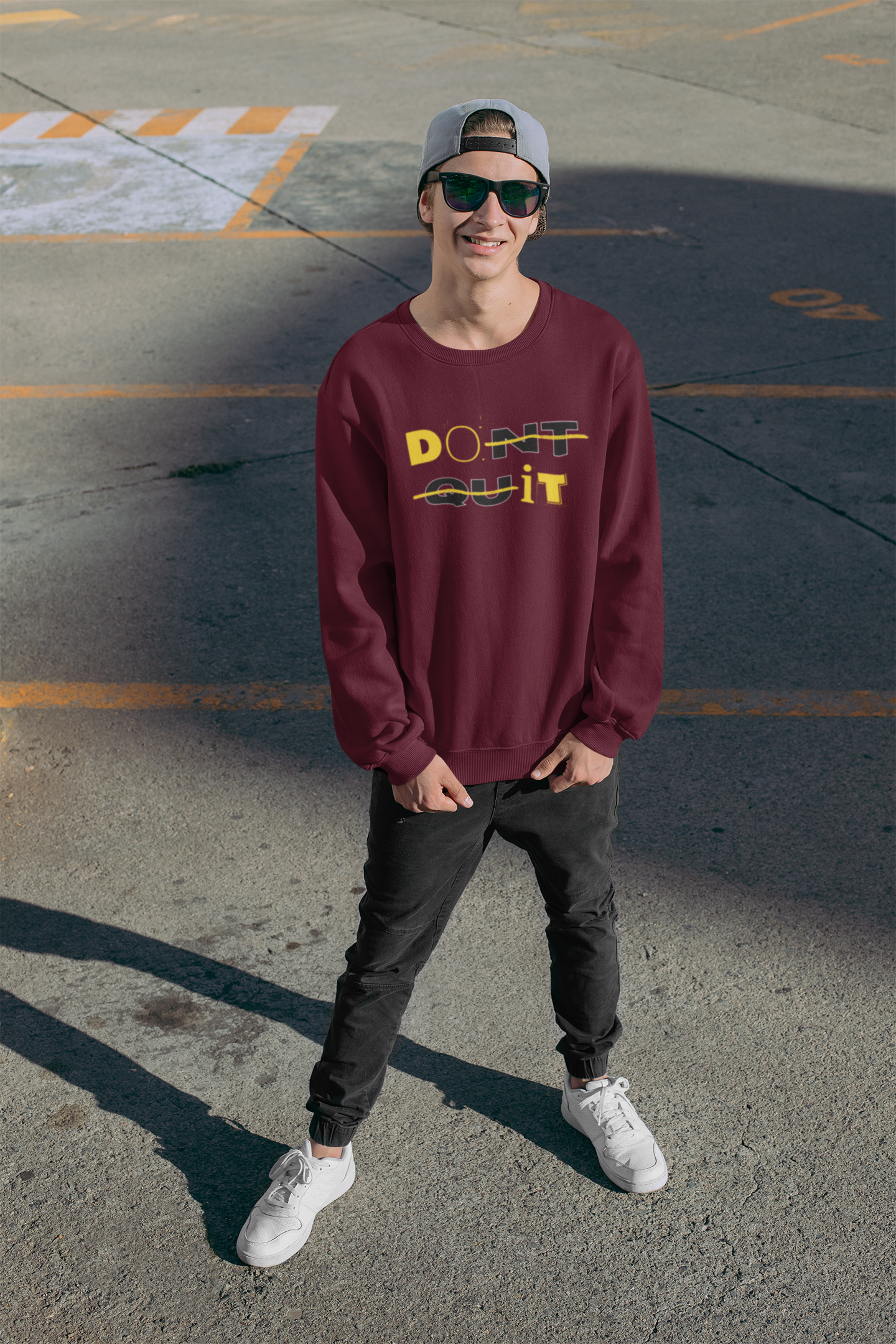 DON'T QUIT Unisex Oversized Sweatshirt