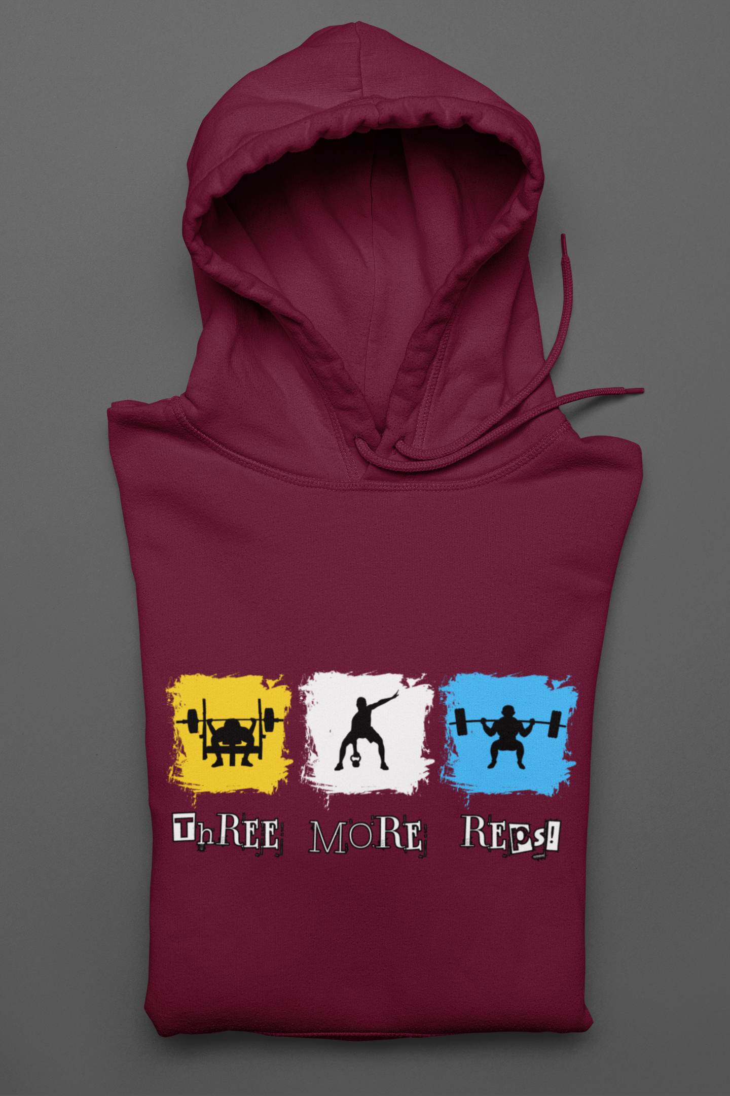 Three More Reps Unisex Oversized Hoodie