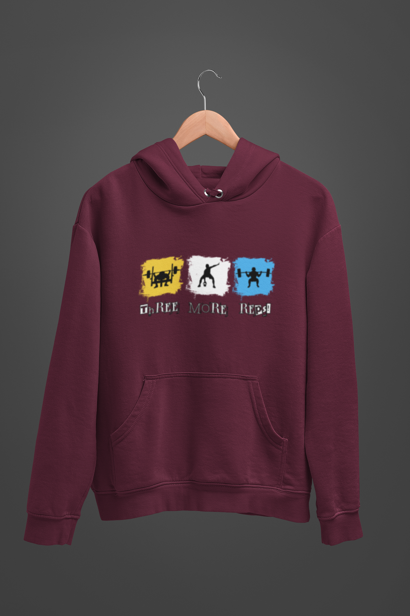 Three More Reps Unisex Oversized Hoodie