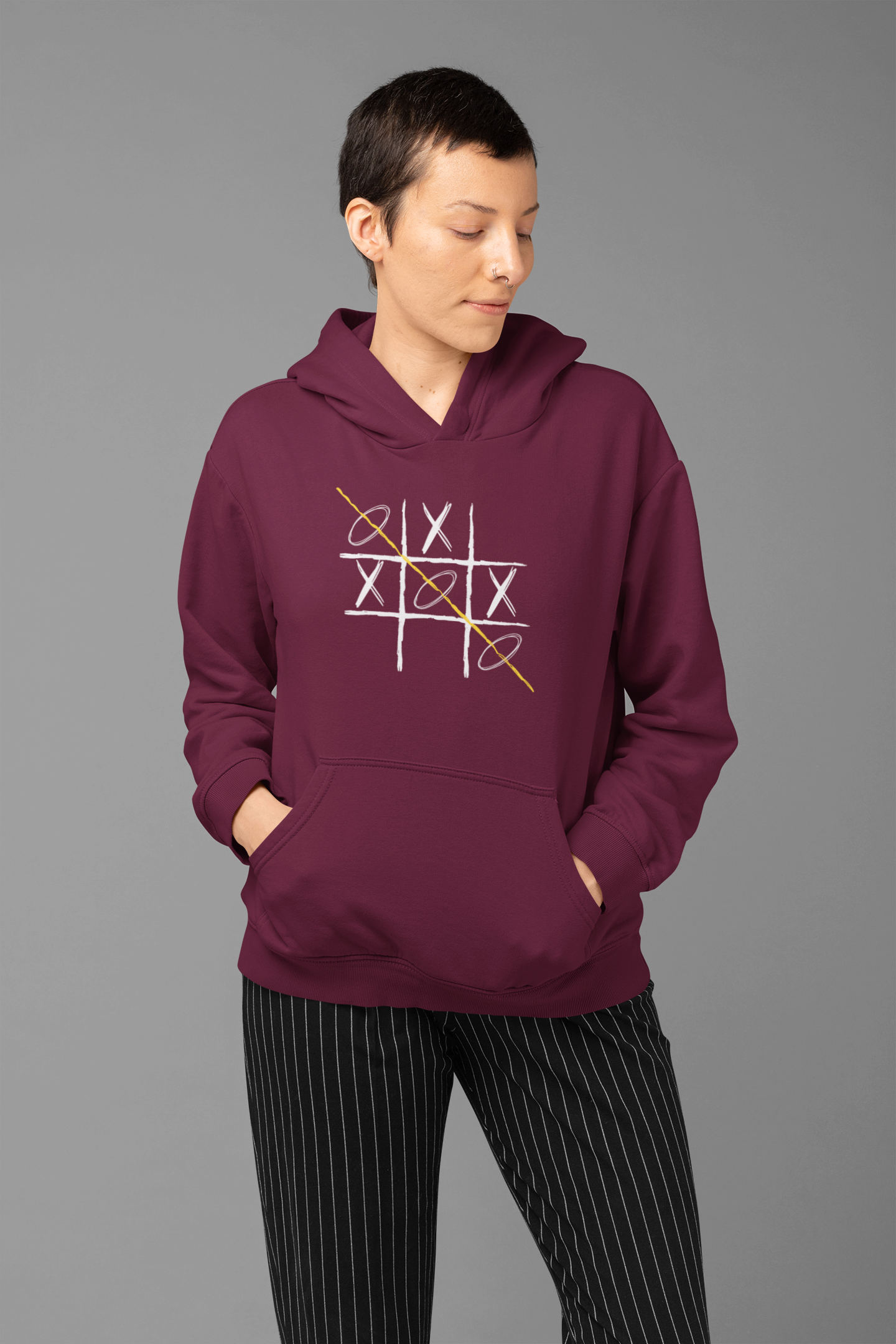 Tic Tac Toe Unisex Oversized Hoodie