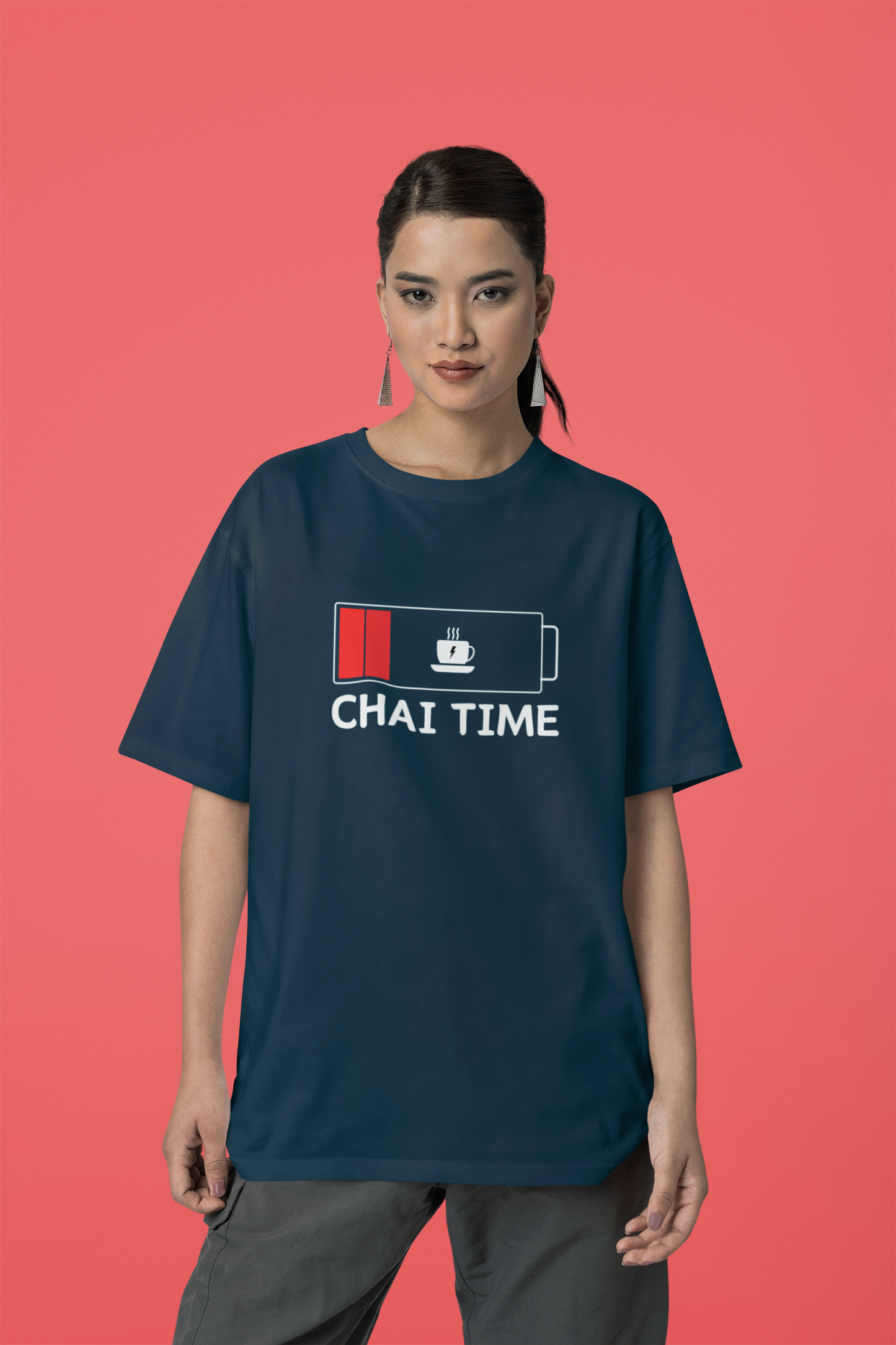 Chai Time Unisex Oversized Classic T-Shirt