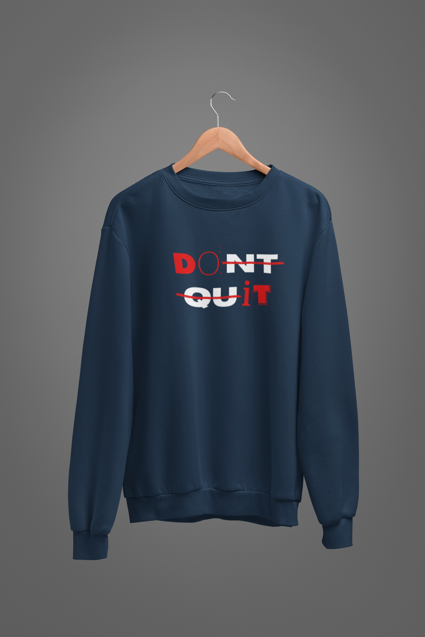 DON'T QUIT Unisex Oversized Sweatshirt