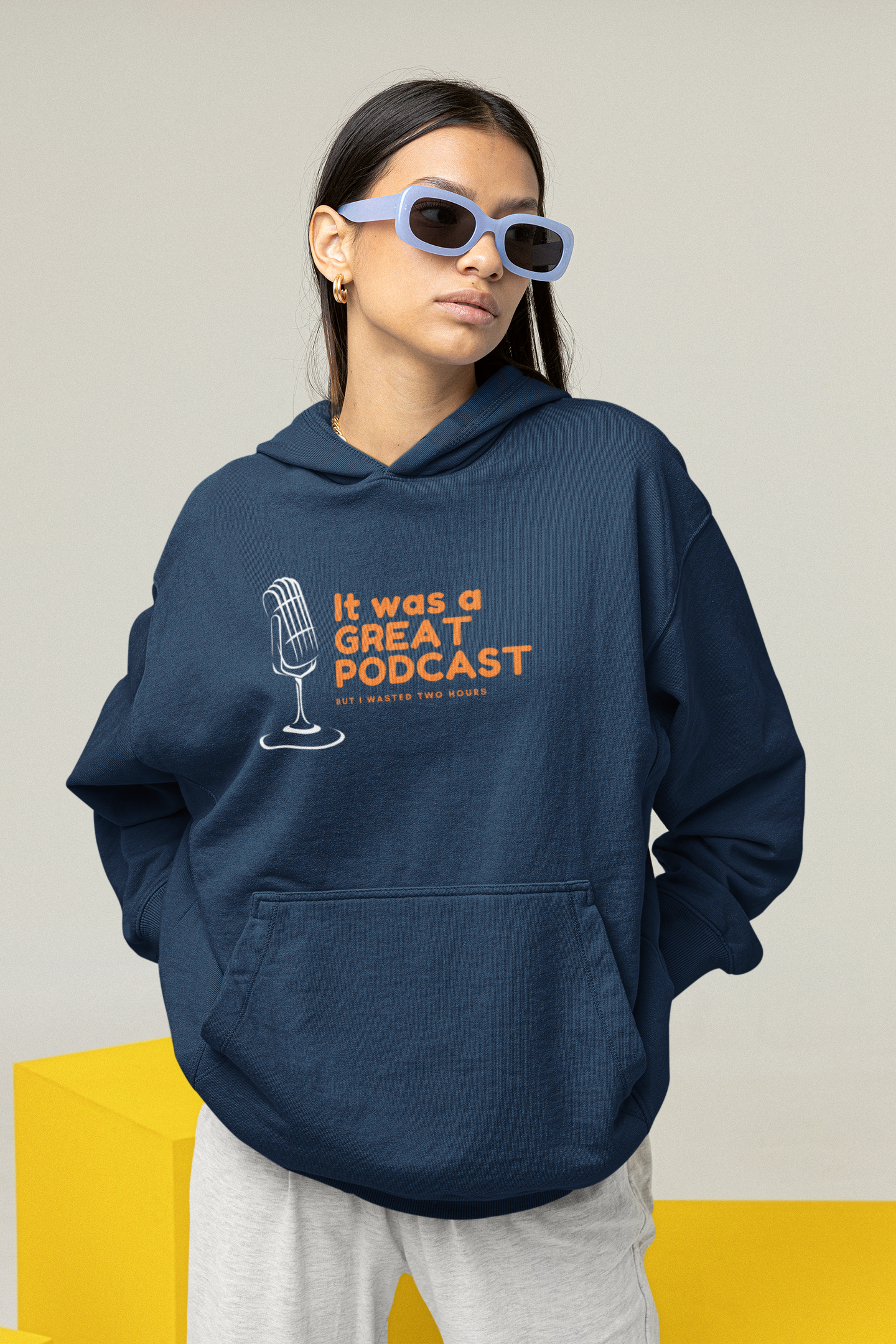 It was a Great Podcast Unisex Oversized Hoodie