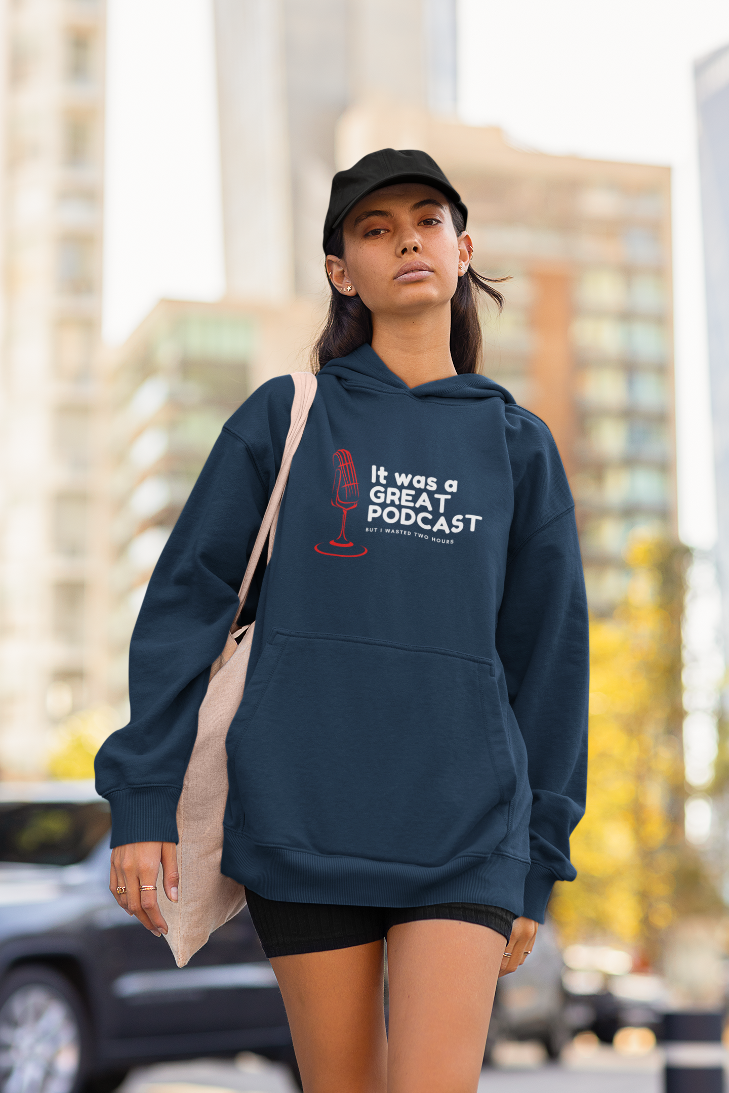 It was a Great Podcast Unisex Oversized Hoodie