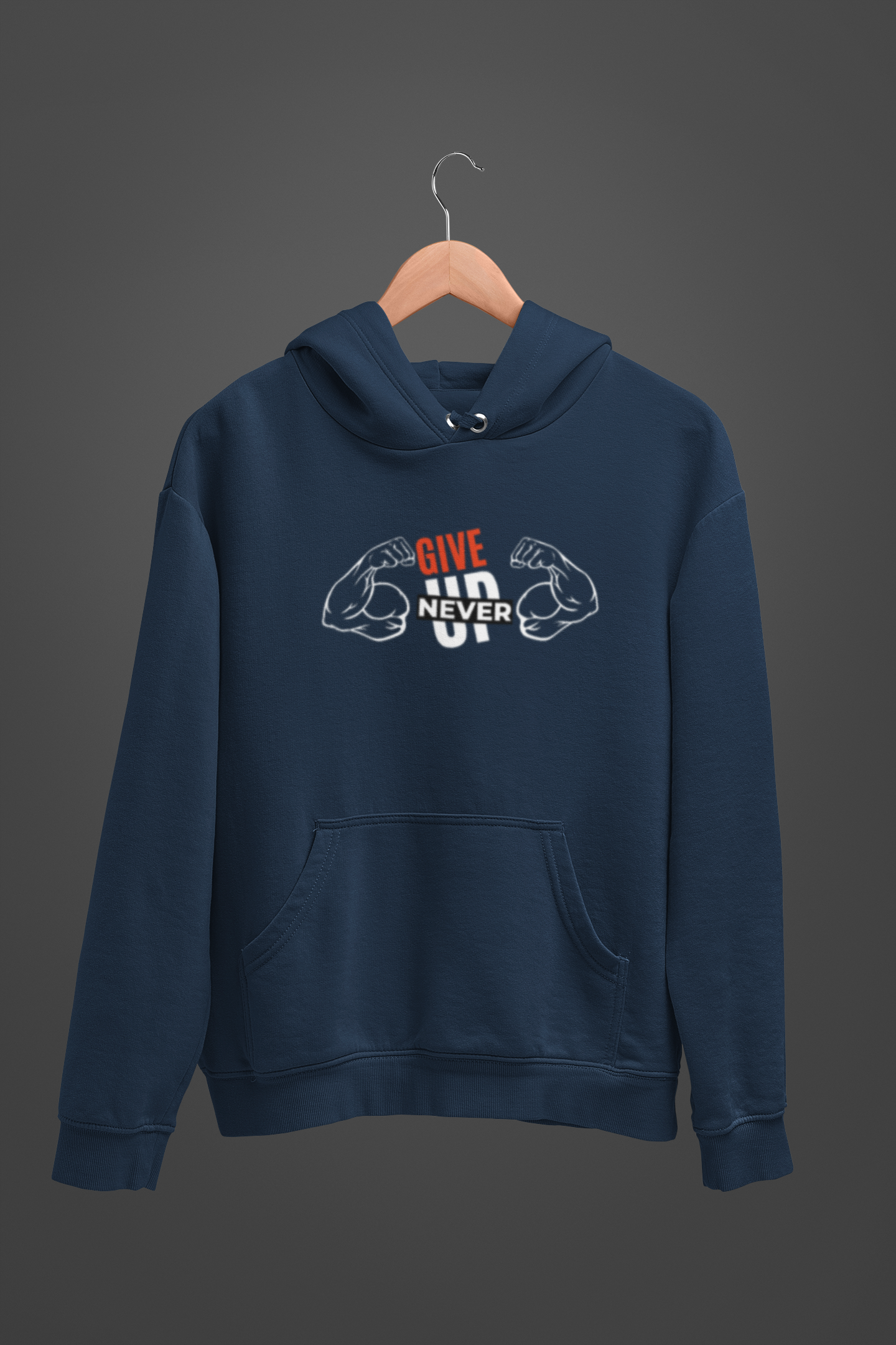 Never Give Up Unisex Oversized Hoodie