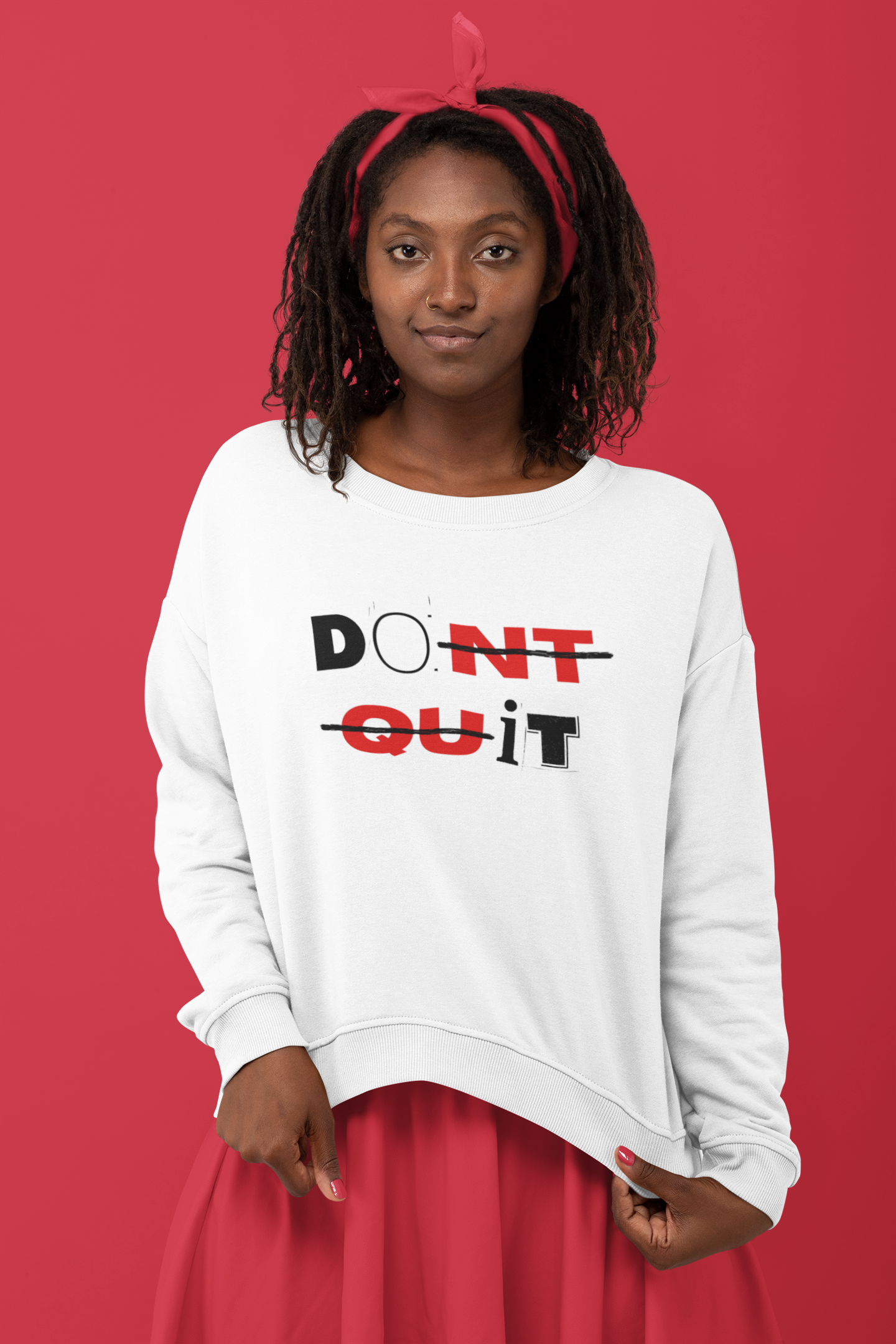 DON'T QUIT Unisex Oversized Sweatshirt
