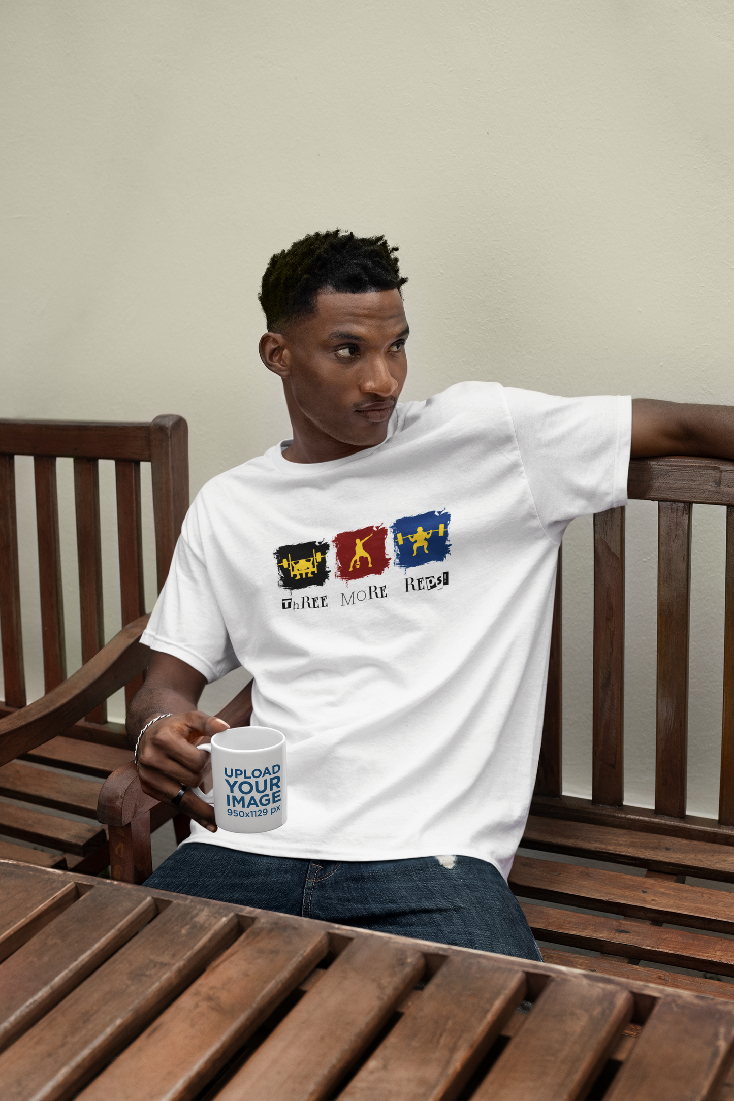 Three More Reps Unisex Oversized Classic T-Shirt