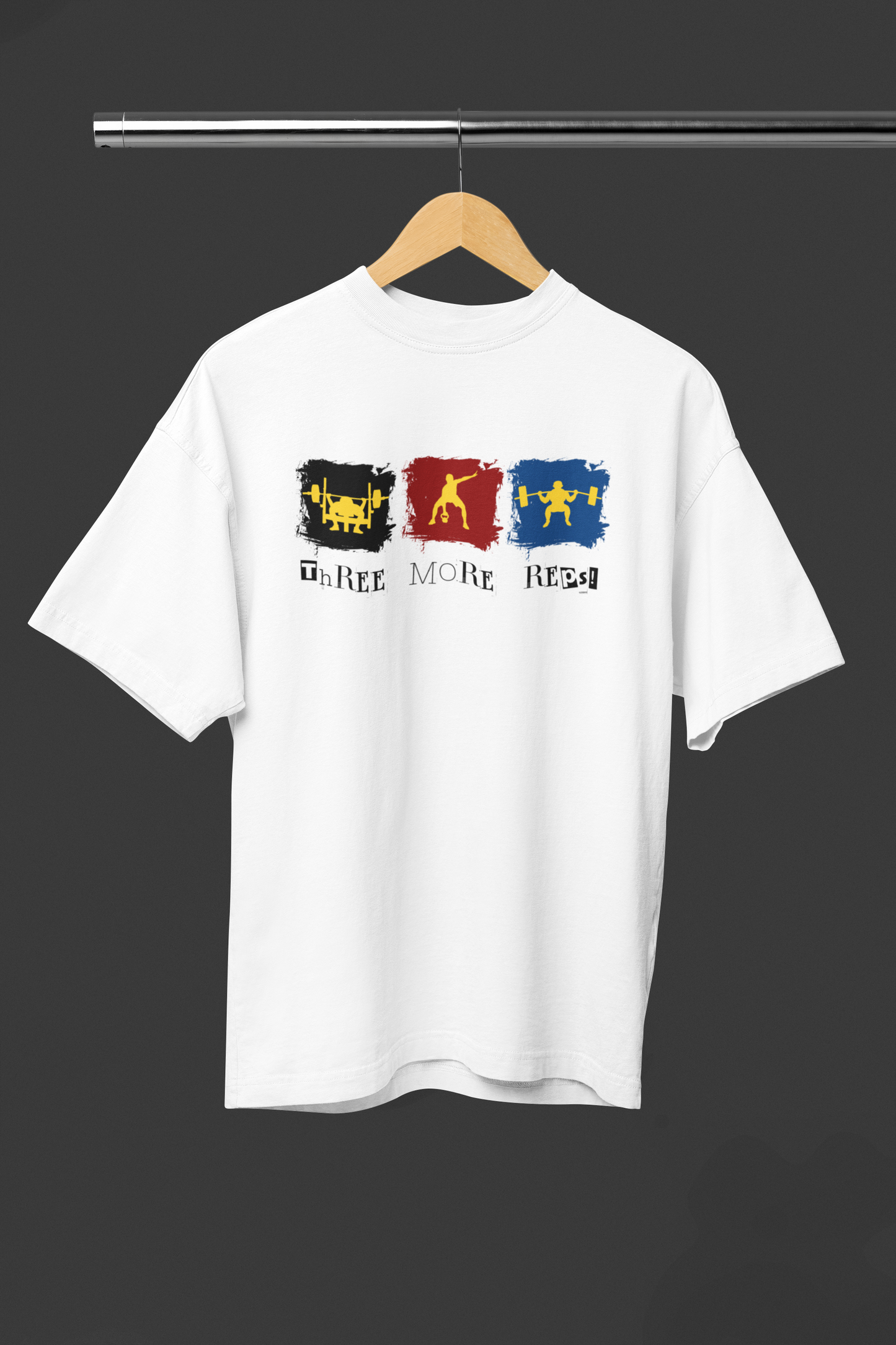 Three More Reps Unisex Oversized Classic T-Shirt