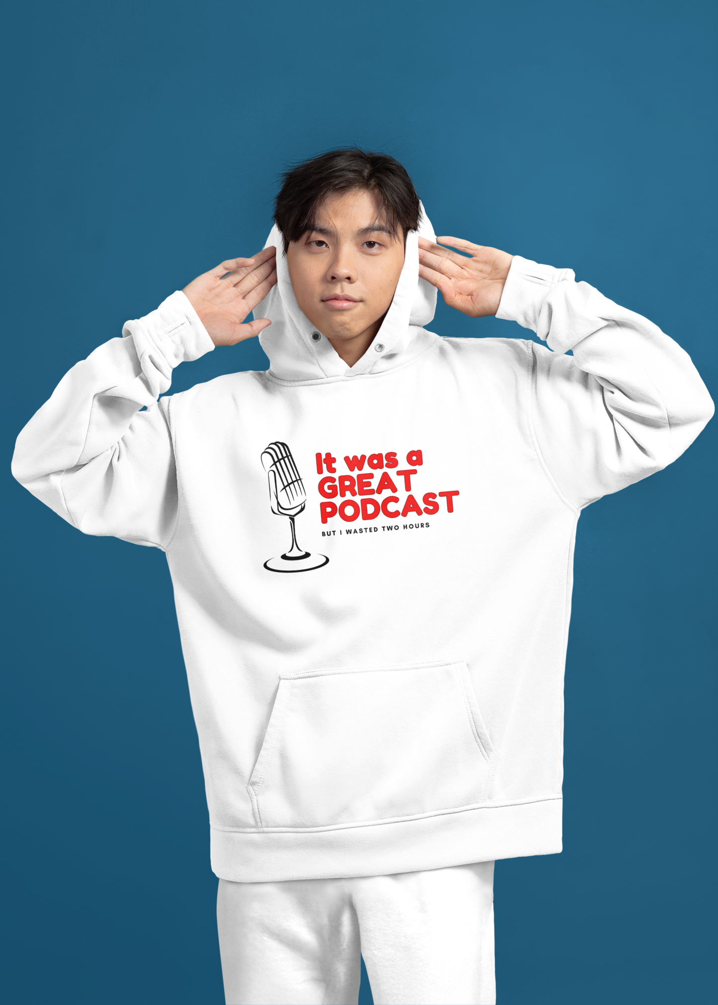 It was a Great Podcast Unisex Oversized Hoodie
