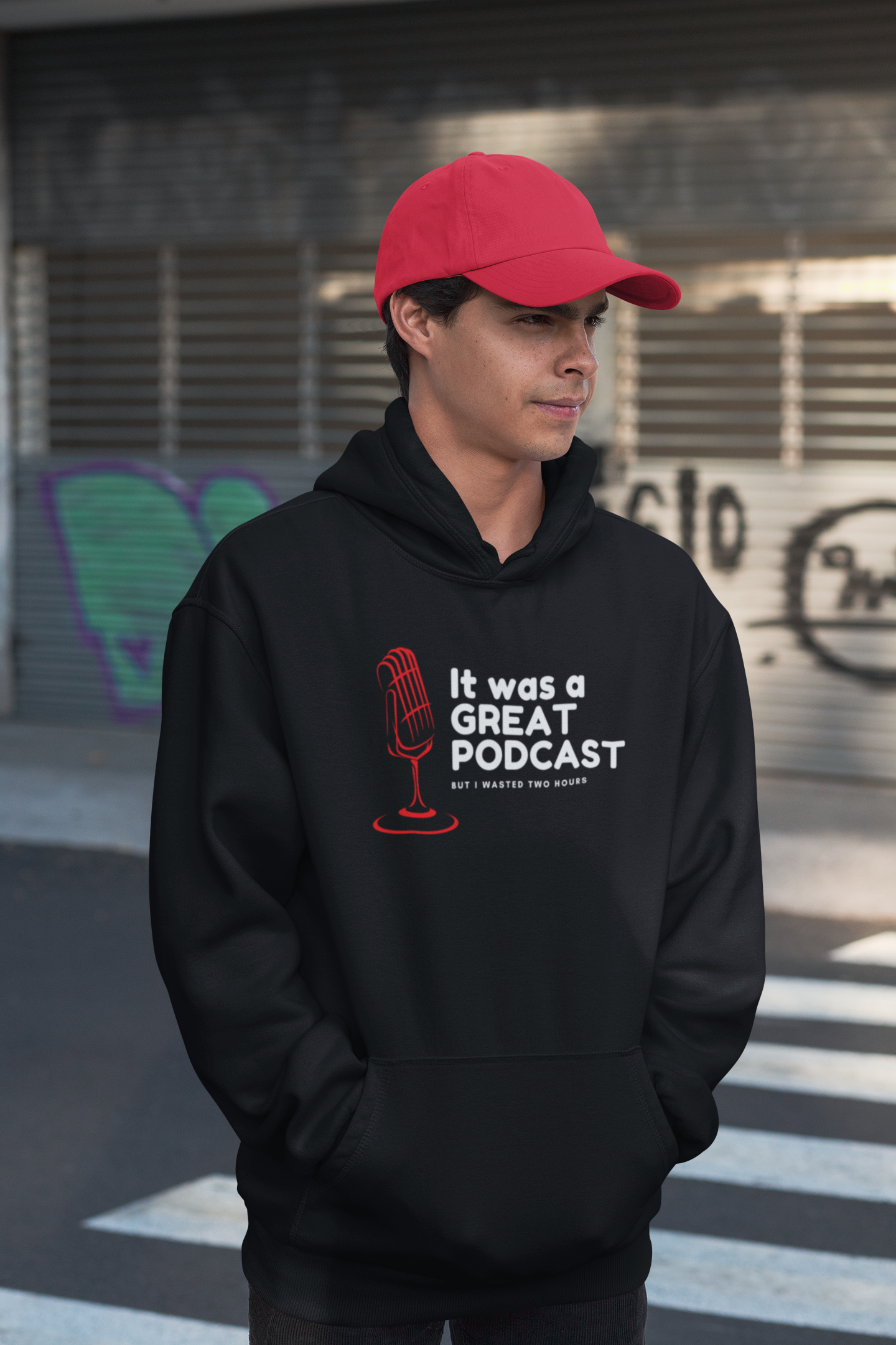 It was a Great Podcast Unisex Oversized Hoodie