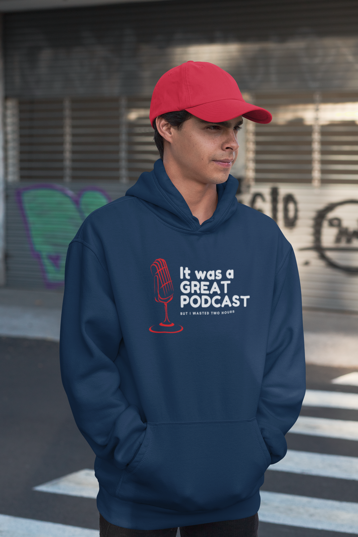 It was a Great Podcast Unisex Oversized Hoodie