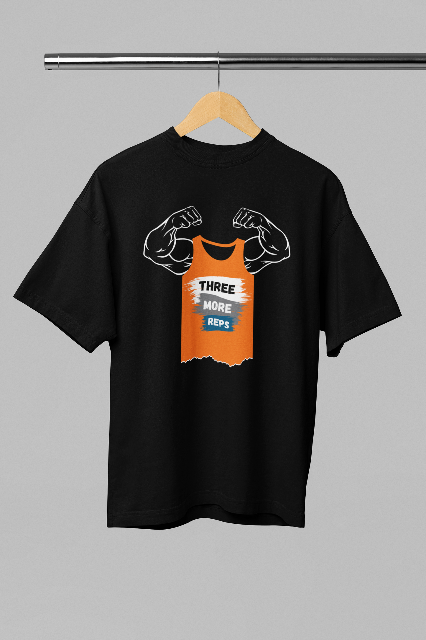 Three More Reps Oversized Classic T-Shirt