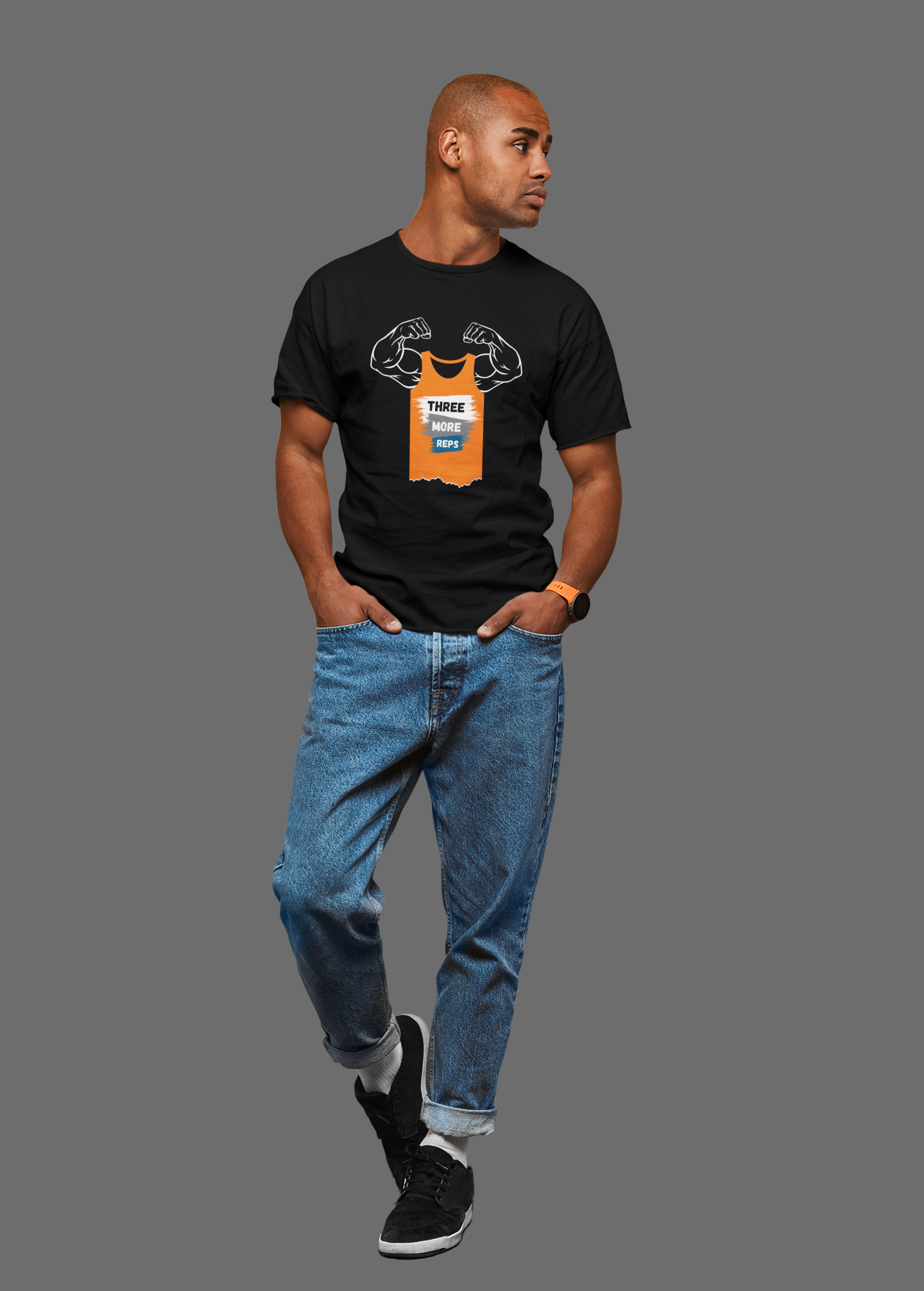 Three More Reps Oversized Classic T-Shirt