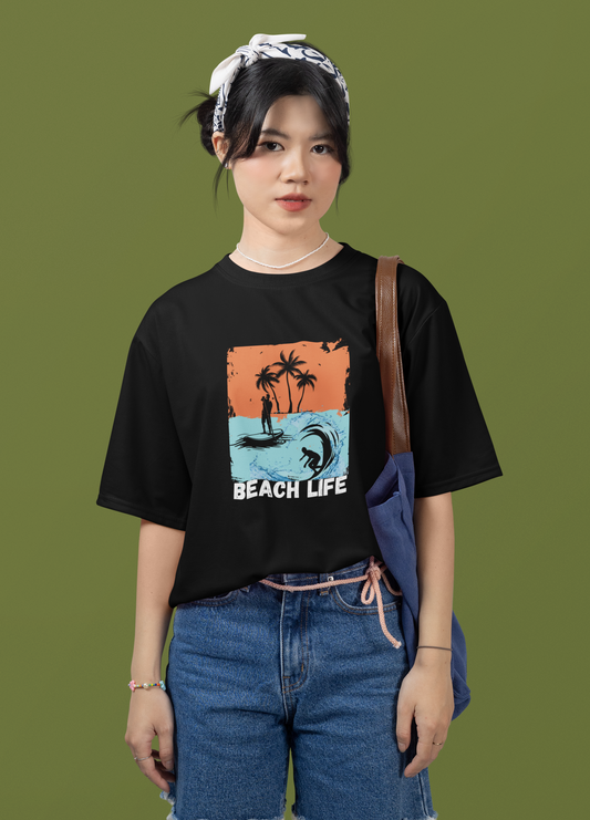 Beach Life Unisex Oversized Classic T-Shirt