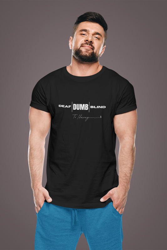Deaf Dumb Blind To Idiocracy Classic Crew T-Shirt