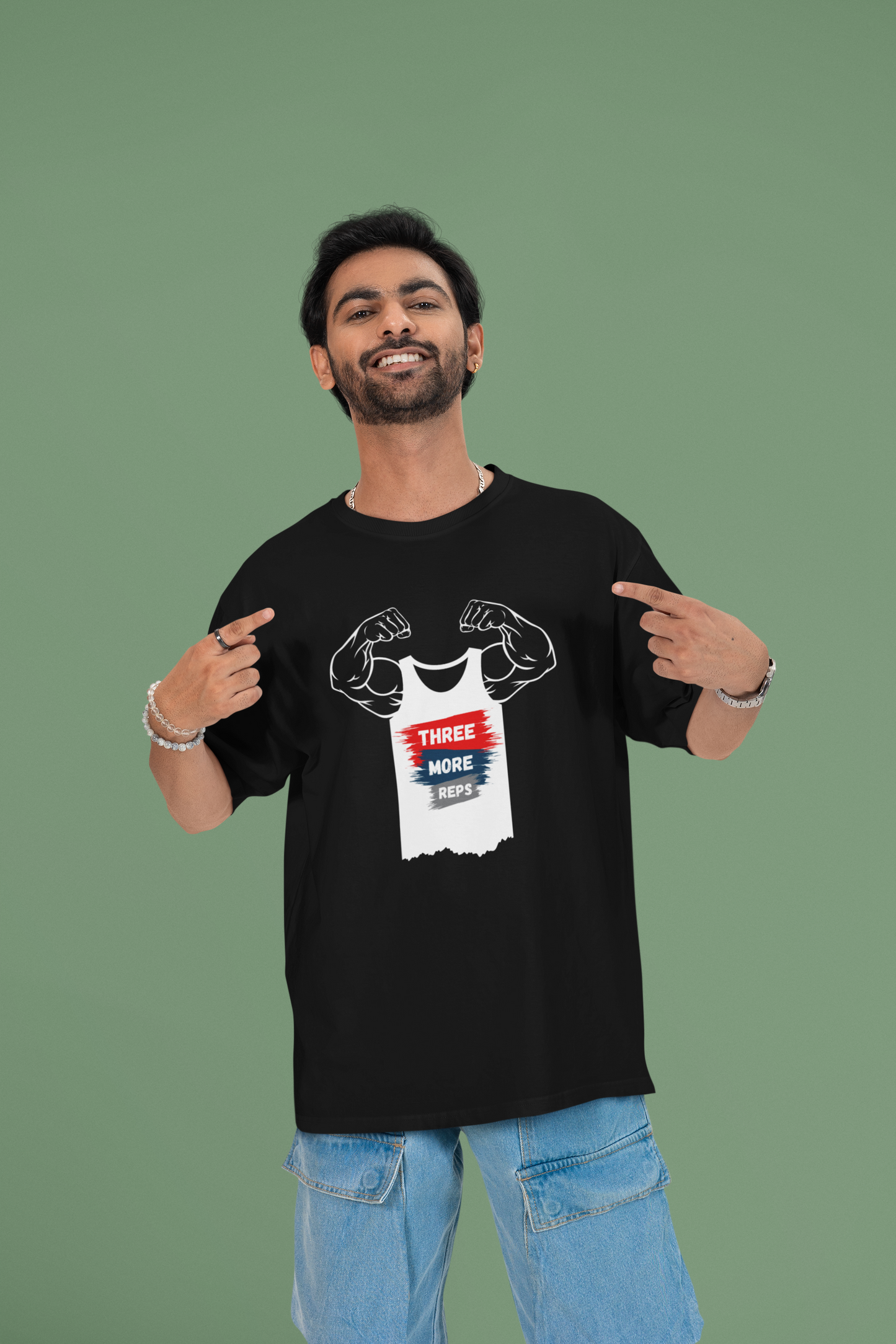 Three More Reps Unisex Oversized Classic T-Shirt