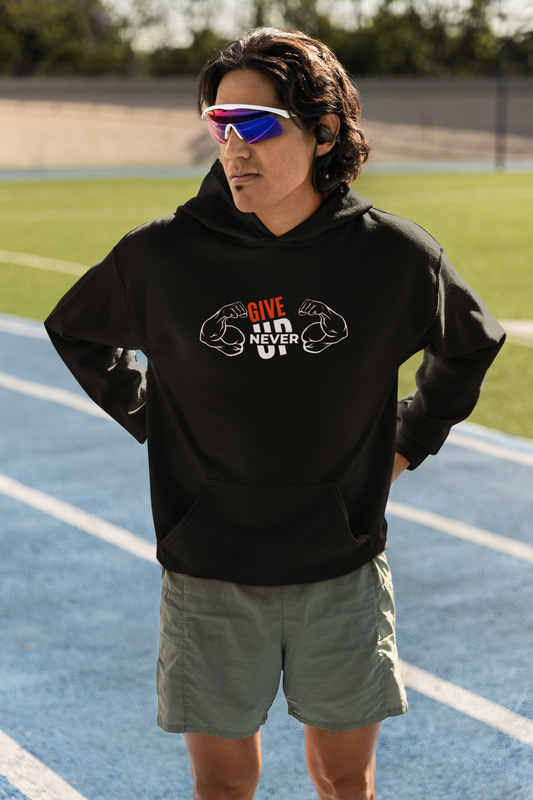 Never Give Up Unisex Oversized Hoodie