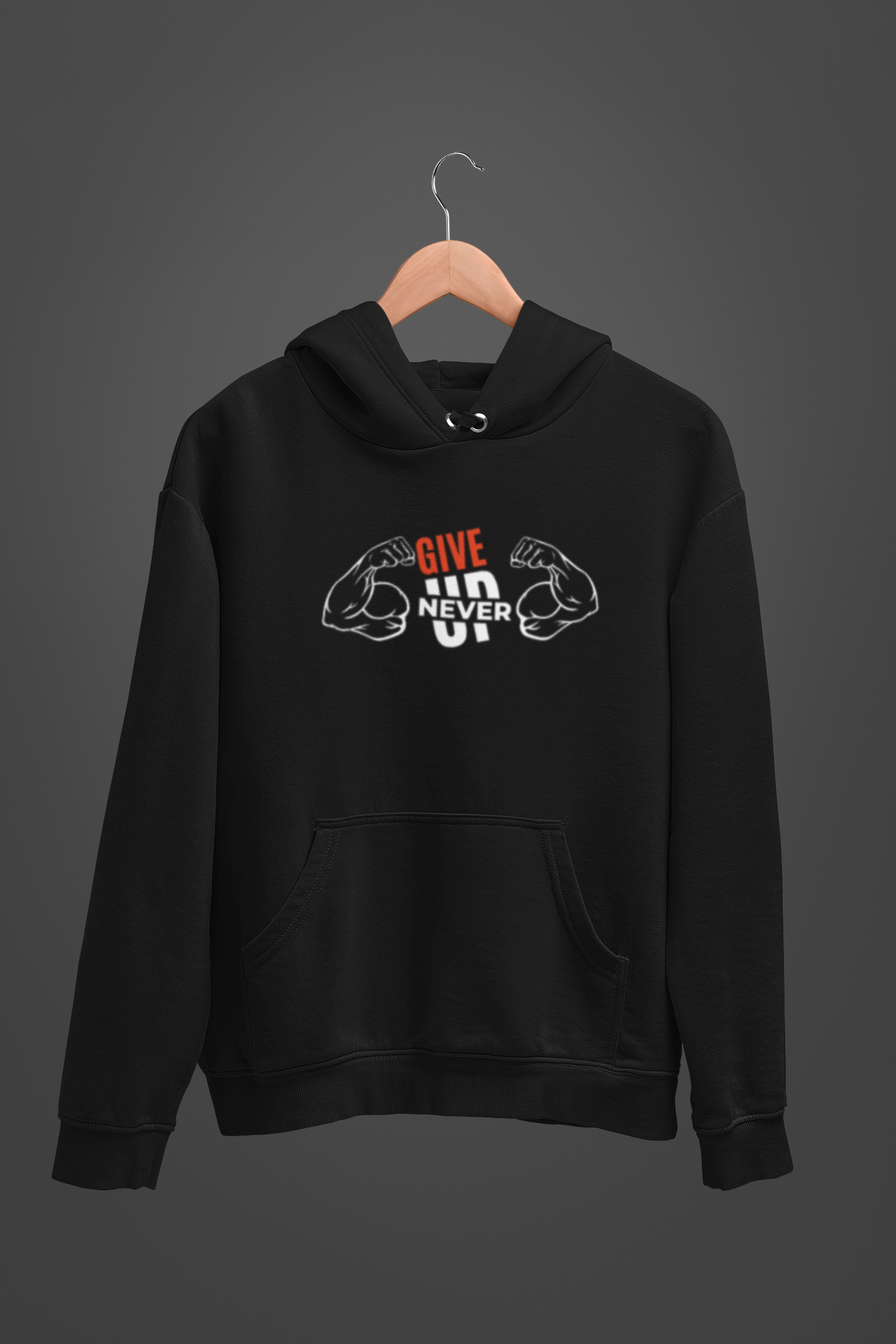 Never Give Up Unisex Oversized Hoodie