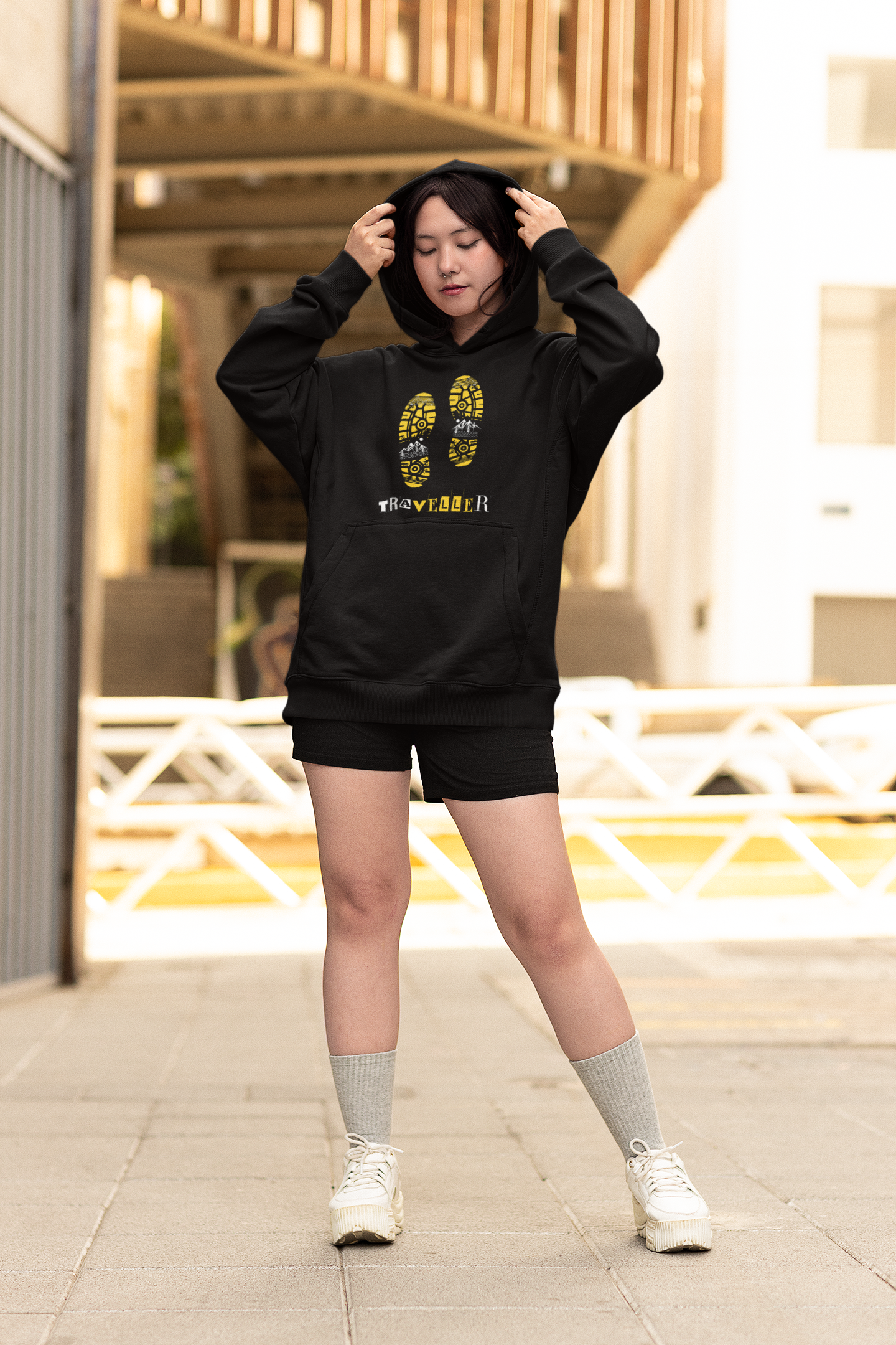Traveller Unisex Oversized Hoodie
