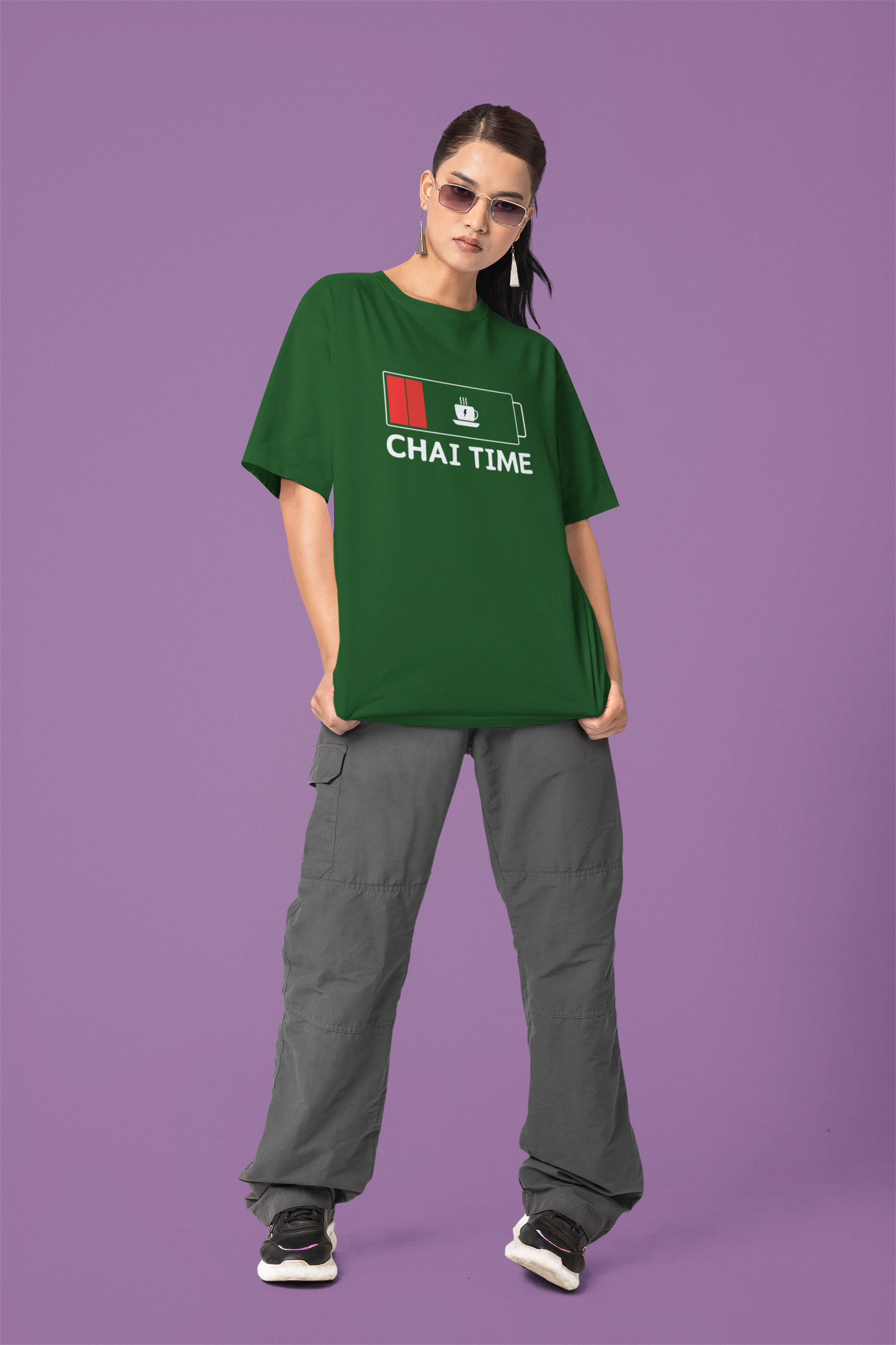 Chai Time Unisex Oversized Classic T-Shirt