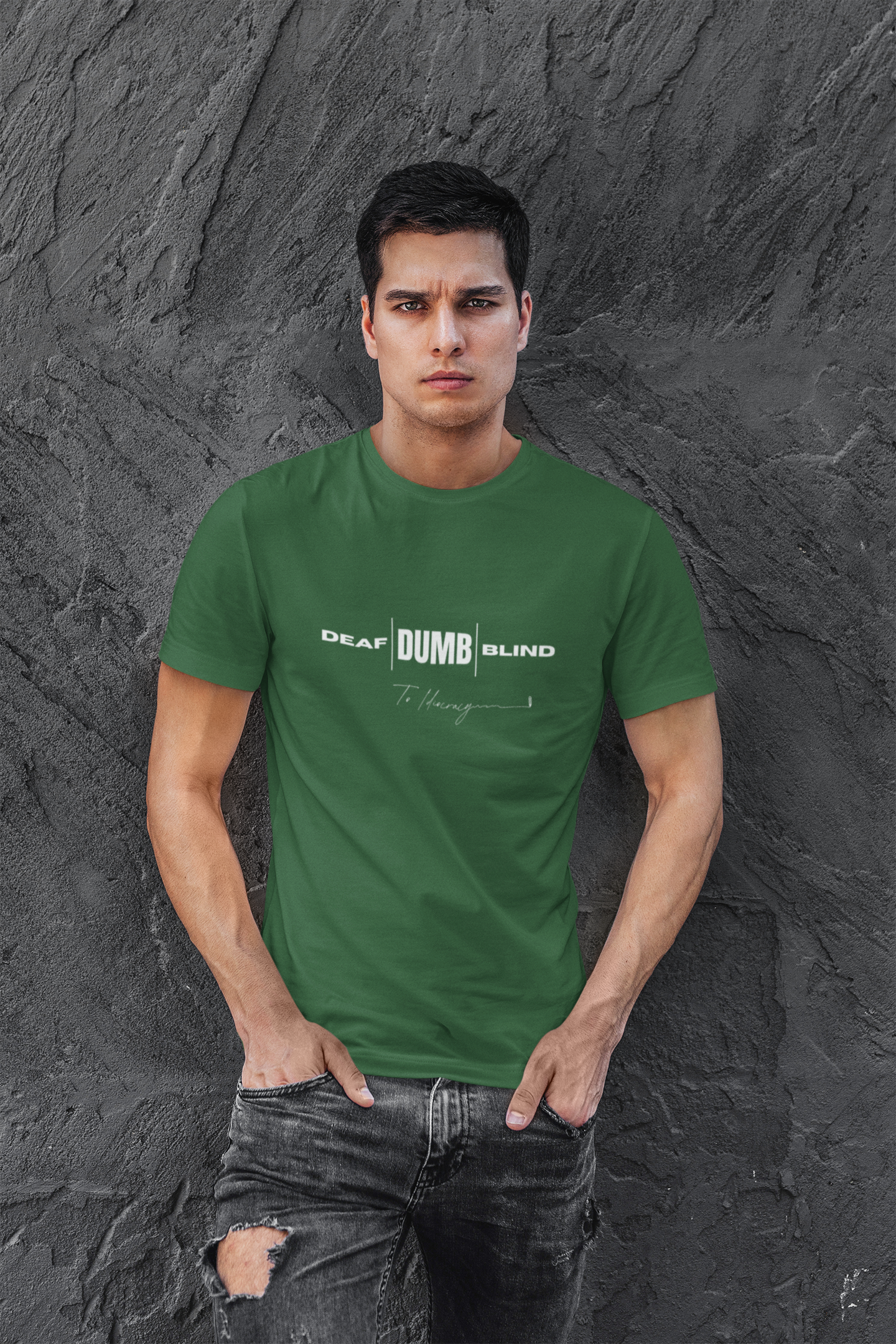 Deaf Dumb Blind To Idiocracy Classic Crew T-Shirt