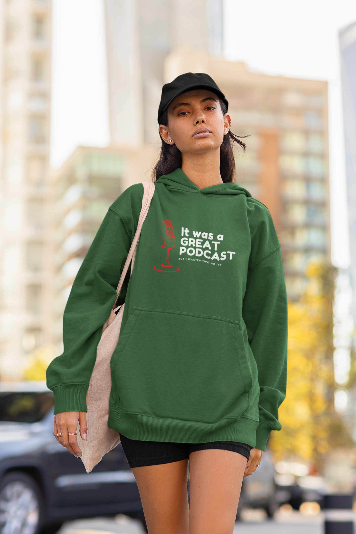 It was a Great Podcast Unisex Oversized Hoodie