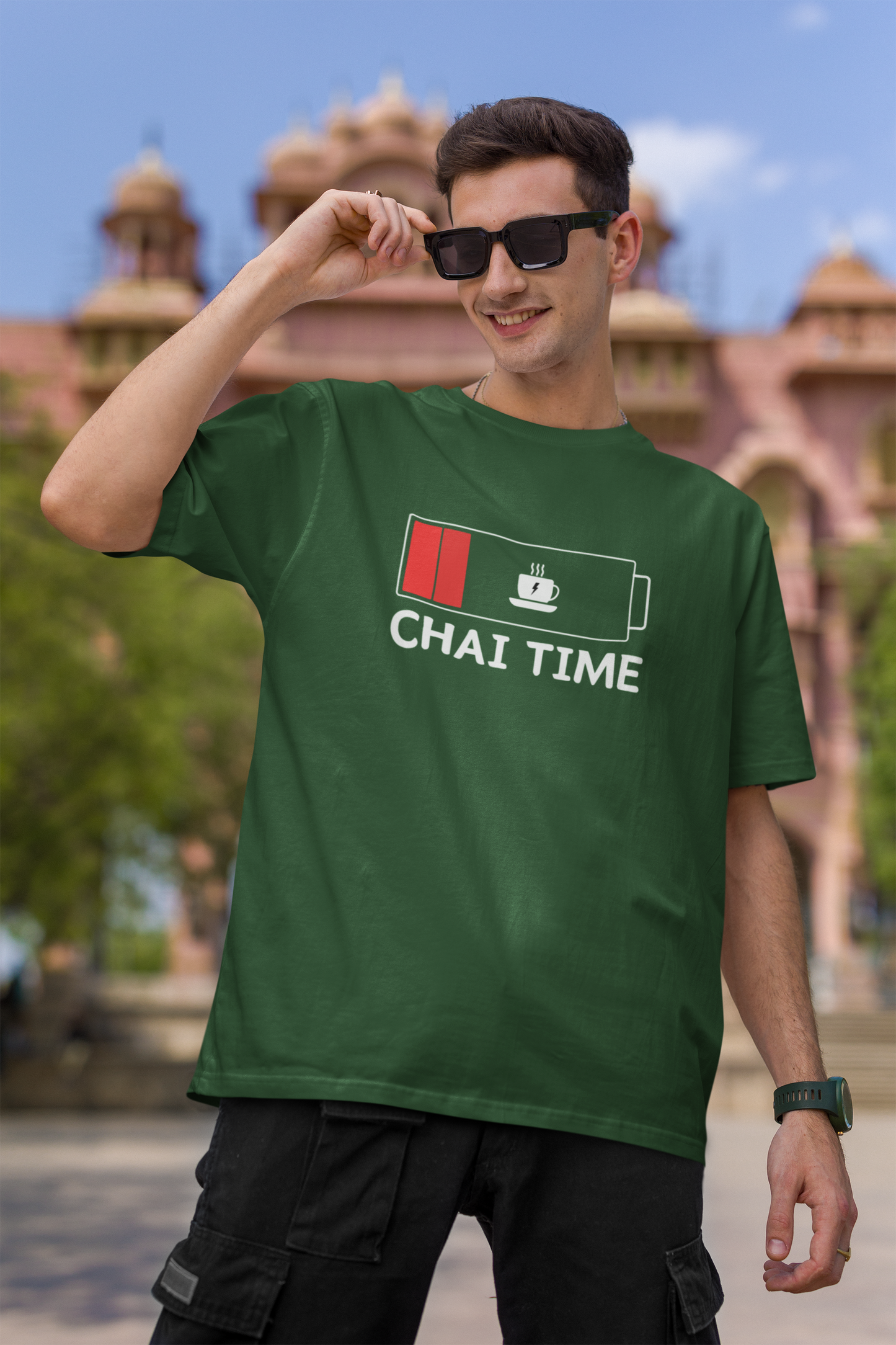 Chai Time Unisex Oversized Classic T-Shirt