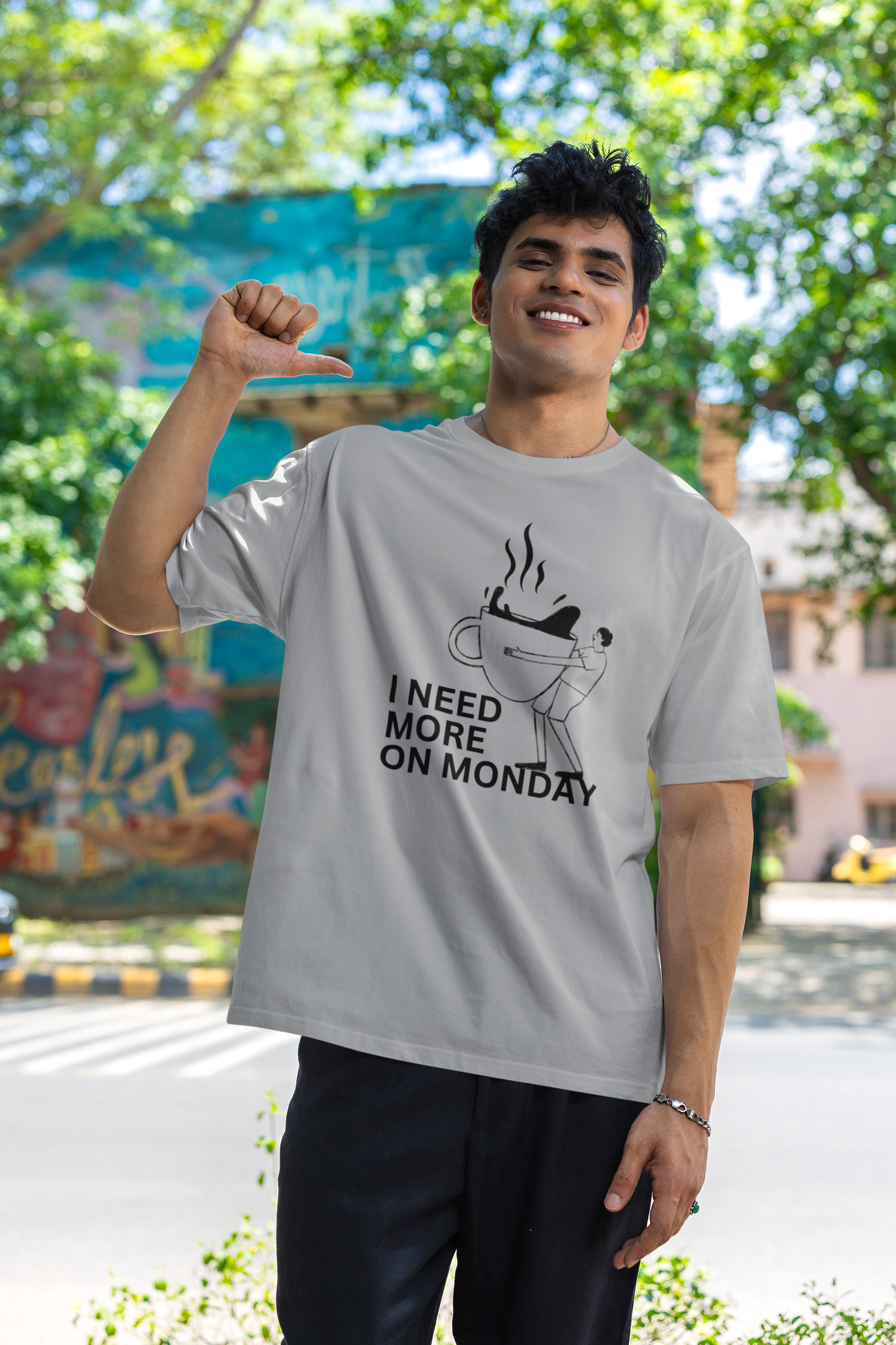 I Need More on Monday Unisex Oversized Classic T-Shirt