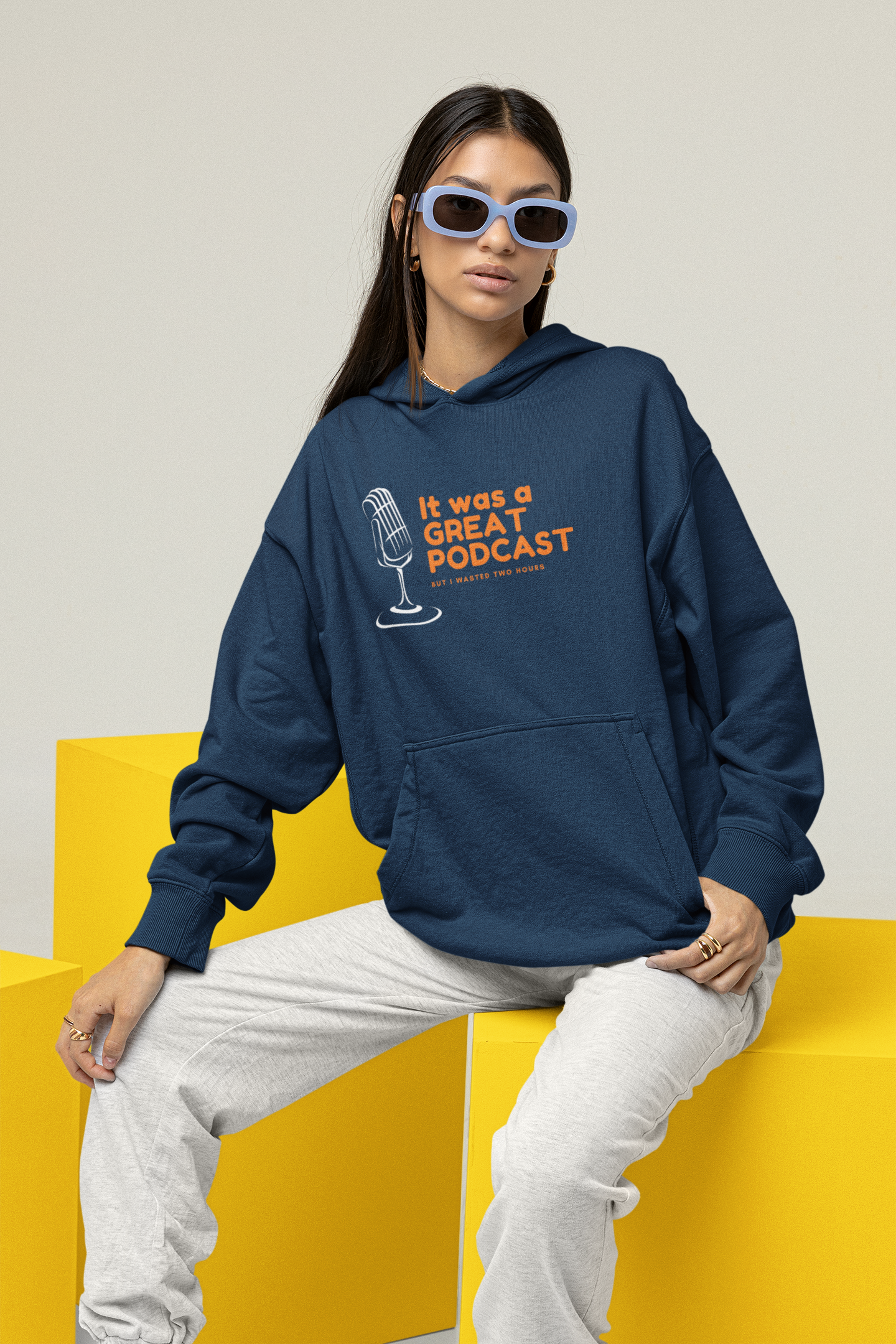 It was a Great Podcast Unisex Oversized Hoodie