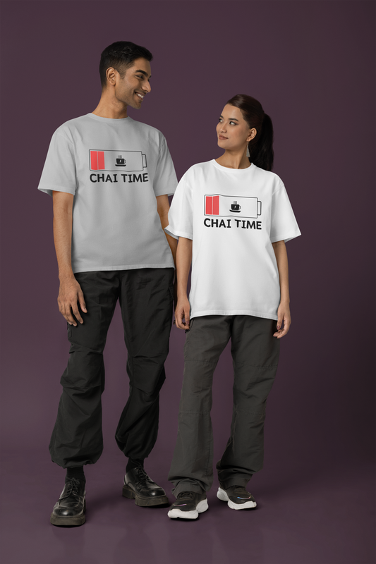 Chai Time Unisex Oversized Classic T-Shirt