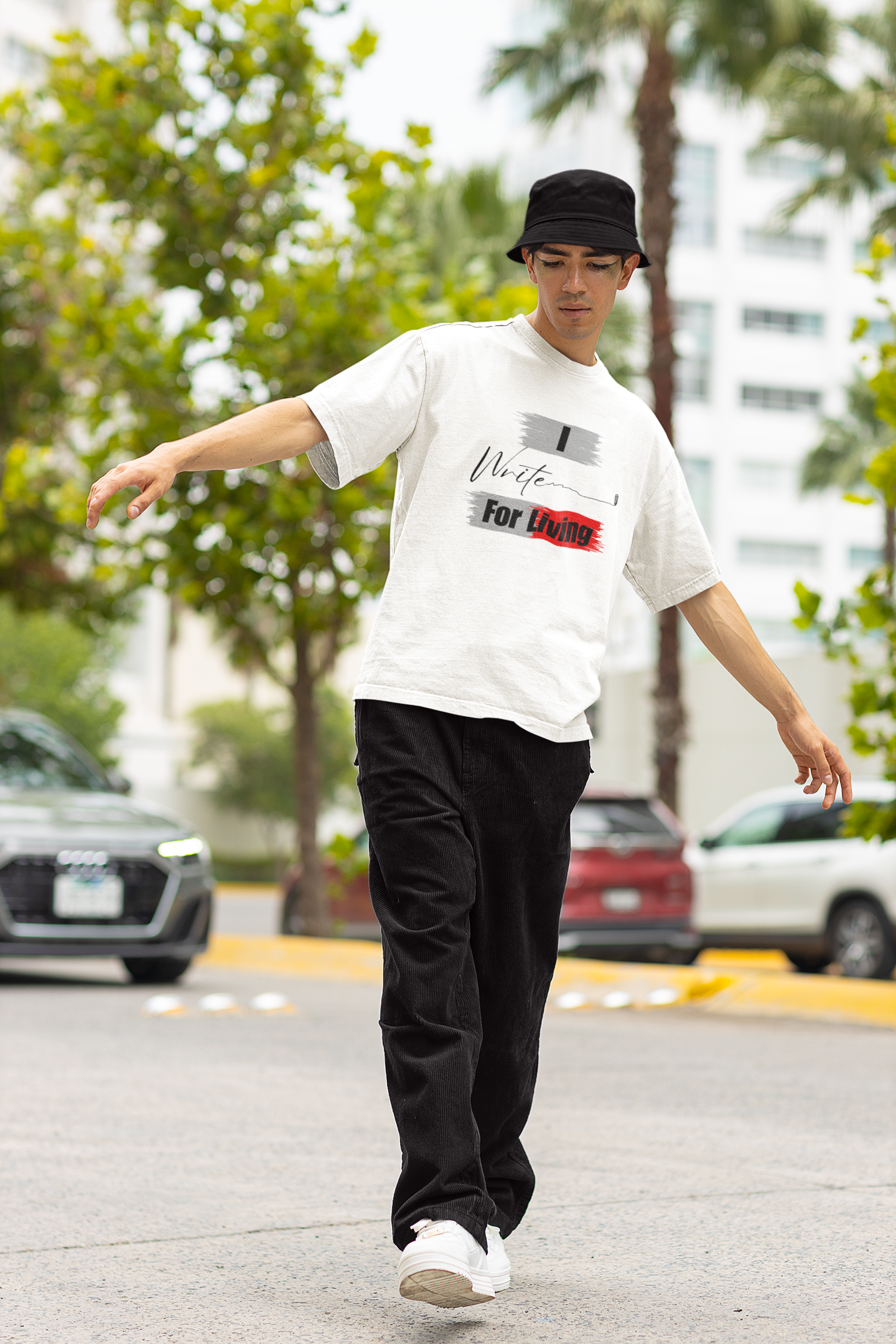 I Write for Living Oversized Classic T-Shirt