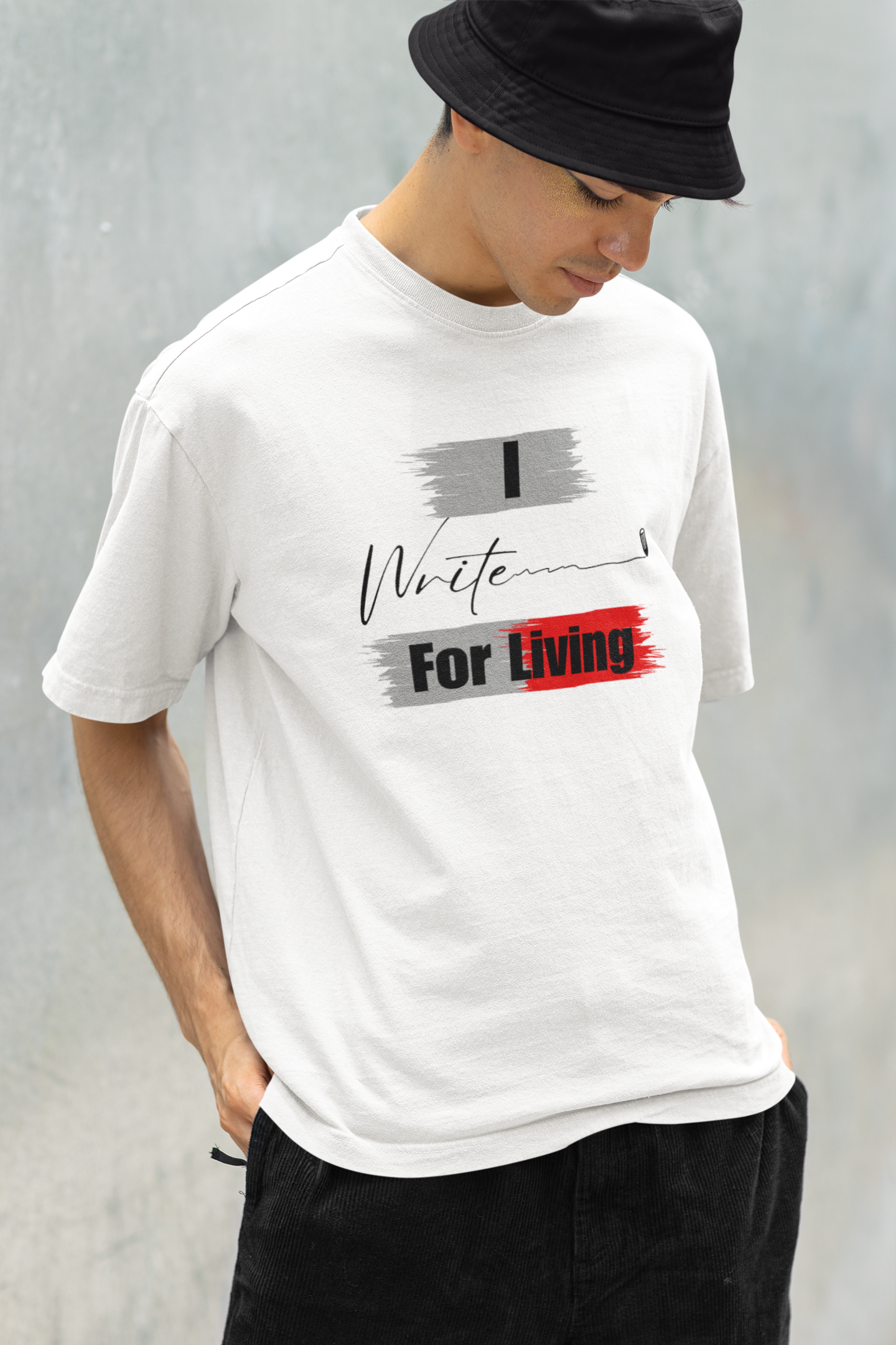 I Write for Living Oversized Classic T-Shirt