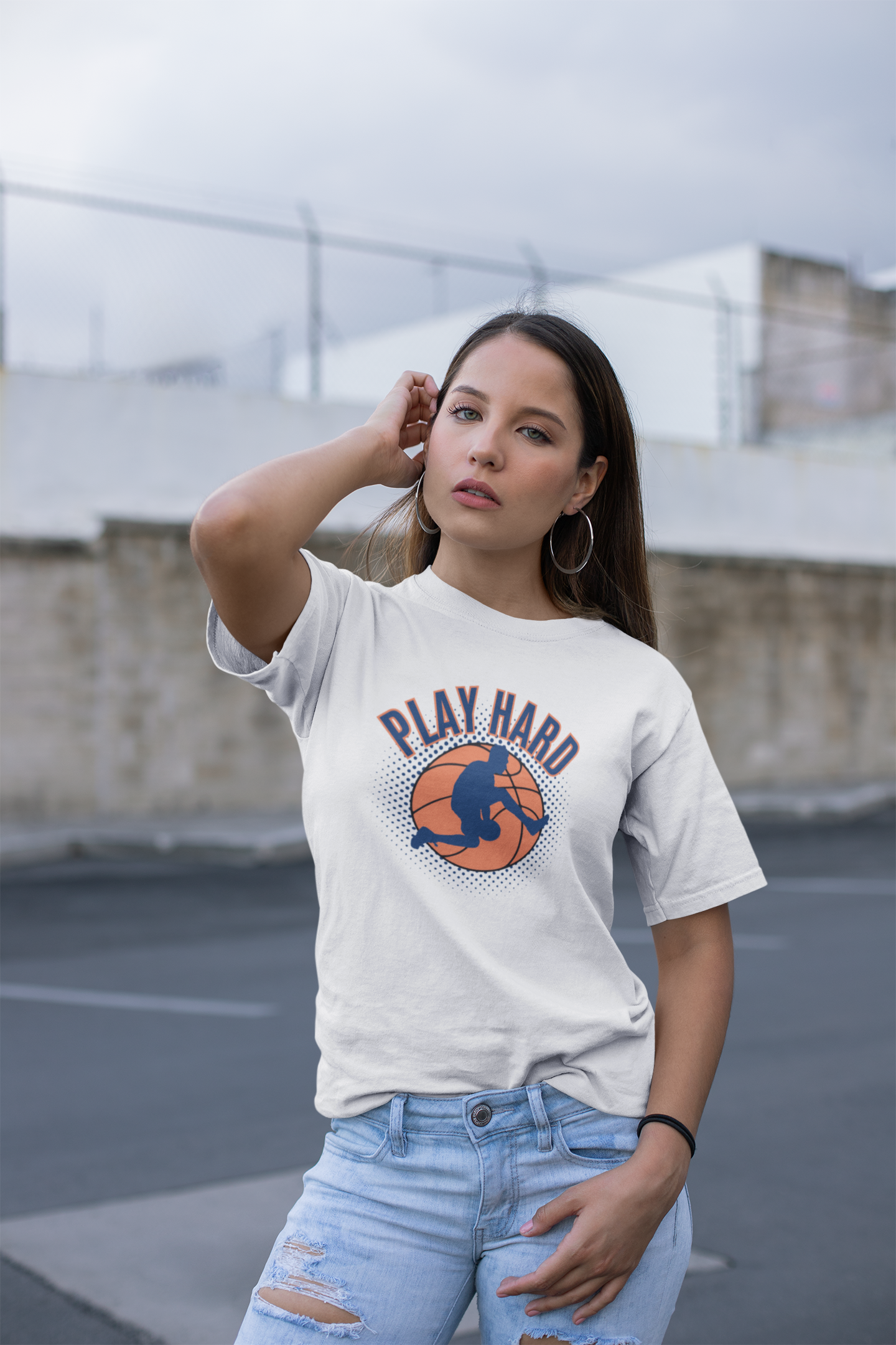 Play Hard Unisex Oversized Classic T-Shirt