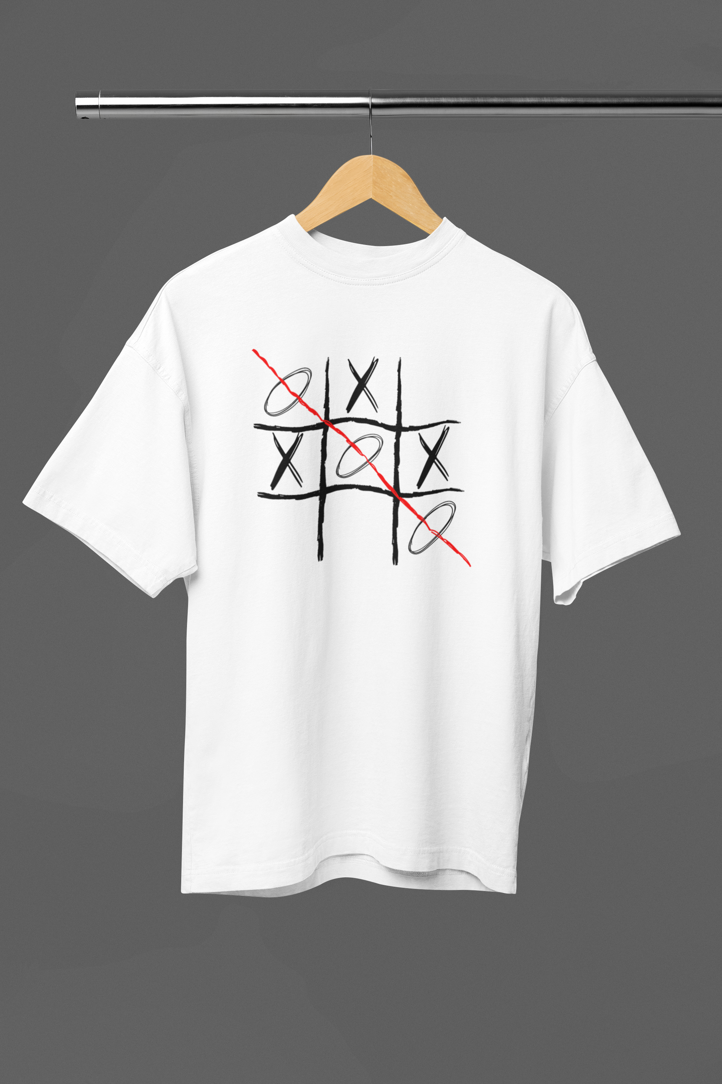 Tic Tac Toe Unisex Oversized Classic T-Shirt