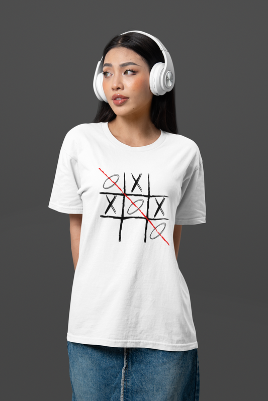 Tic Tac Toe Unisex Oversized Classic T-Shirt